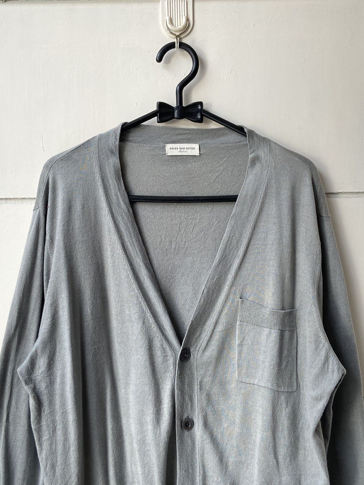 Dries Van Noten DRIES VAN NOTEN Grey Gardigan Size US S / EU 44-46 / 1 - 3 Thumbnail
