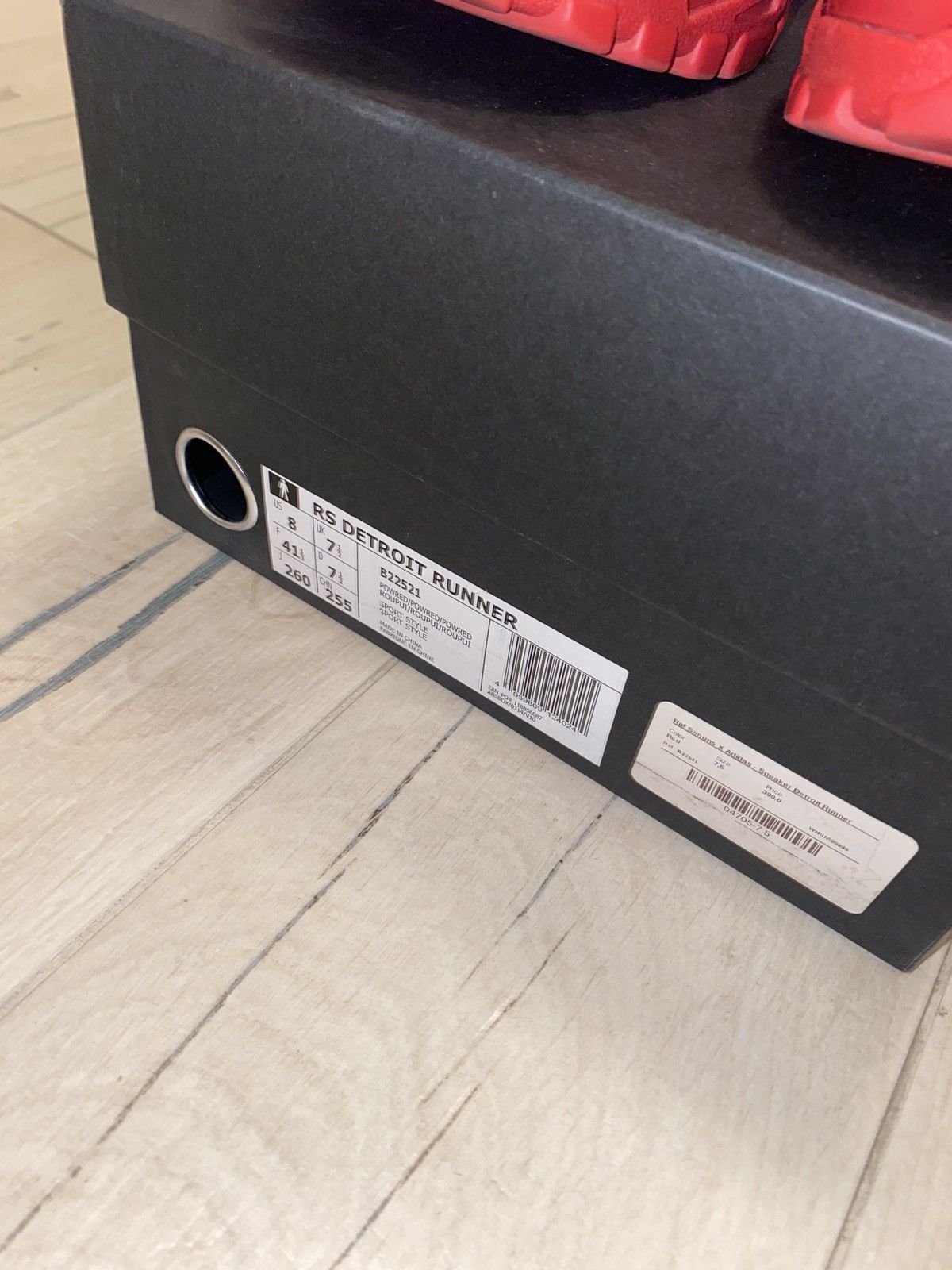 Raf Simons Raf Simons Red Detroit Runner Low-Top Sneakers Size US 8 / EU 41 - 11 Thumbnail
