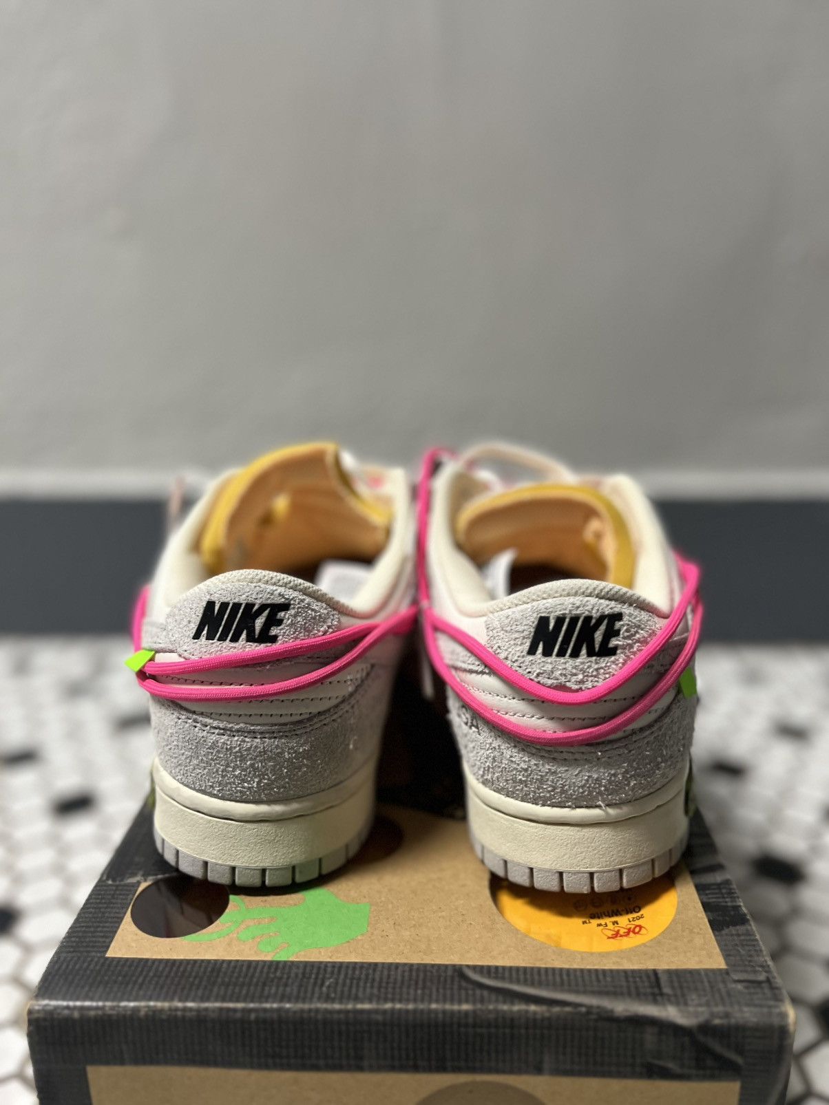 Nike × Off-White Nike Dunk Low Off-White Lot 17 Size US 9 / EU 42 - 7 Thumbnail