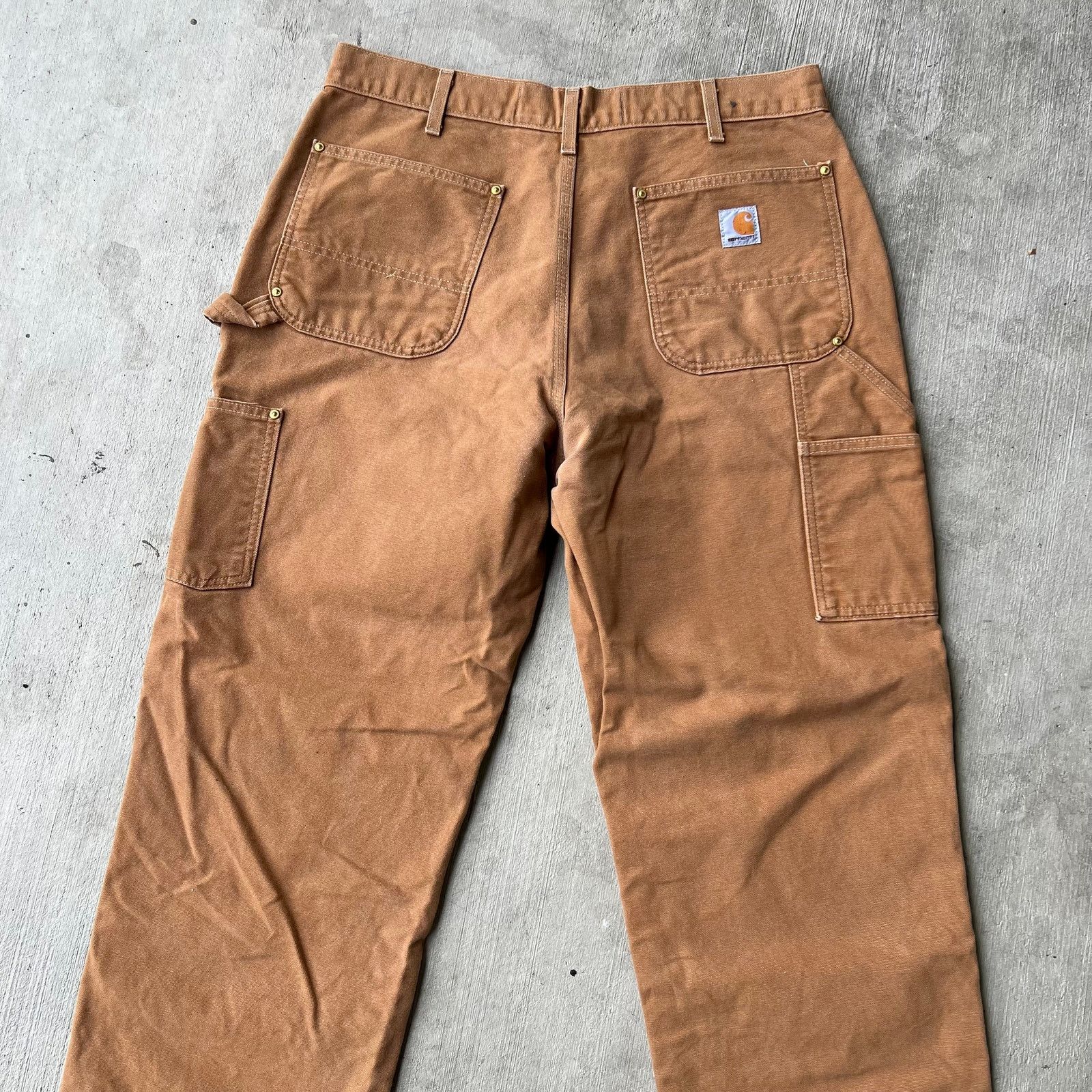 Carhartt × Vintage Carhartt brown double knee work wear carpenter pants Size US 34 / EU 50 - 5 Thumbnail