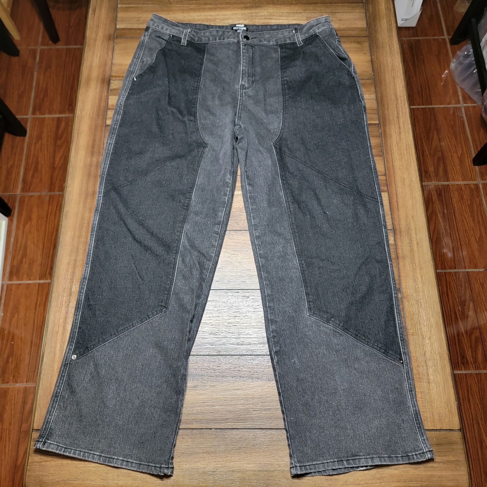 Hot Topic Hot Topic Black Wide Leg Jeans - Size 38W x 32L Size US 38 / EU 54 - 1 Thumbnail