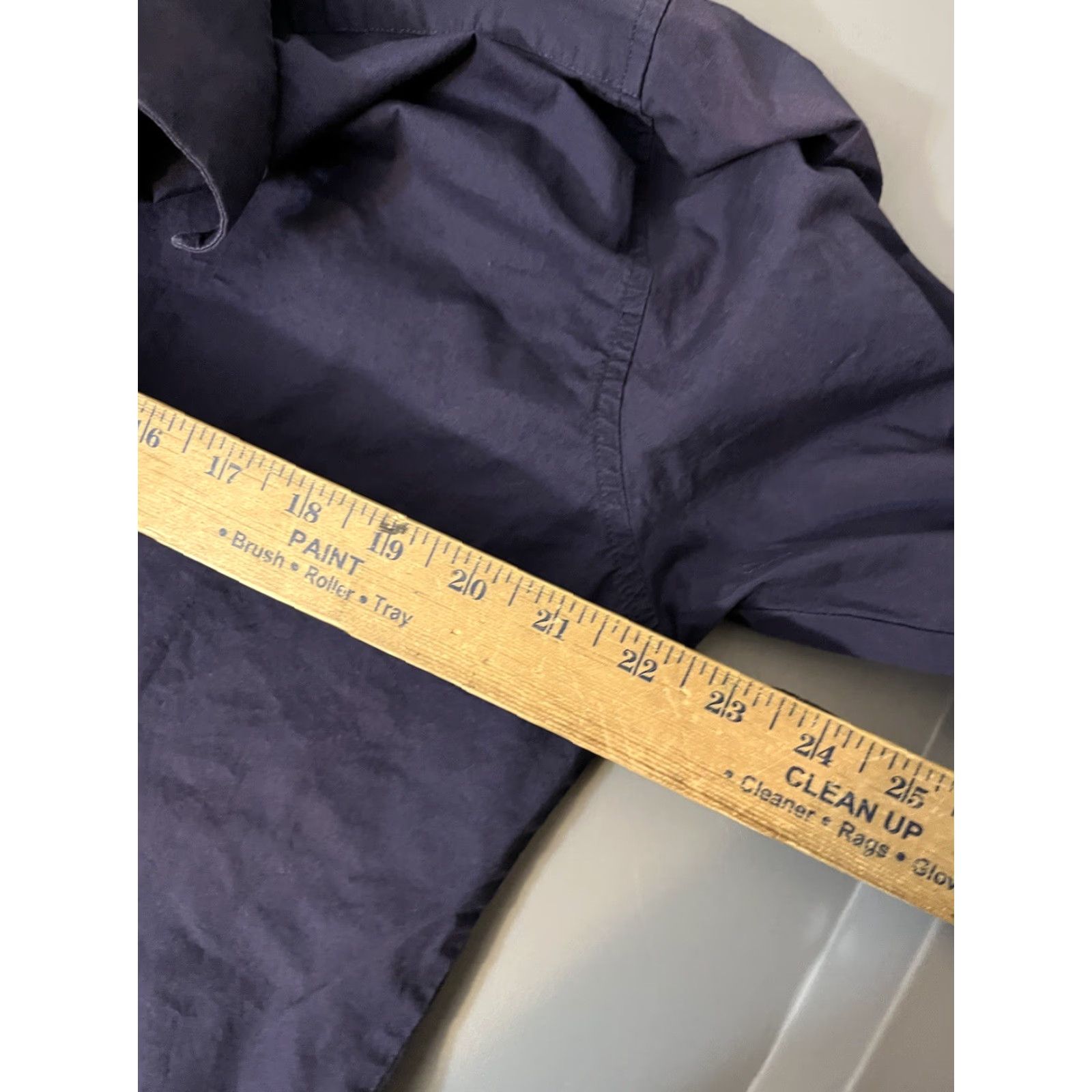 Ben Sherman Ben Sherman Shirt Mens XL Navy Blue Button-Up Stretch Tailored Collared Long Sleeve Classic Business Casual Travel Size US XL / EU 56 / 4 - 5 Thumbnail