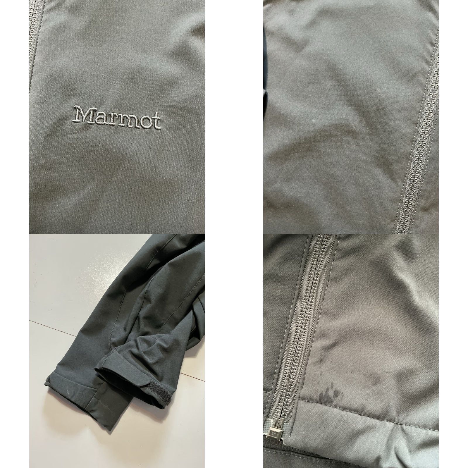 Marmot Marmot Jacket Approach M3 Softshell Slate Grey Water Repellent Full Zip Sz. L Size US L / EU 52-54 / 3 - 8 Thumbnail