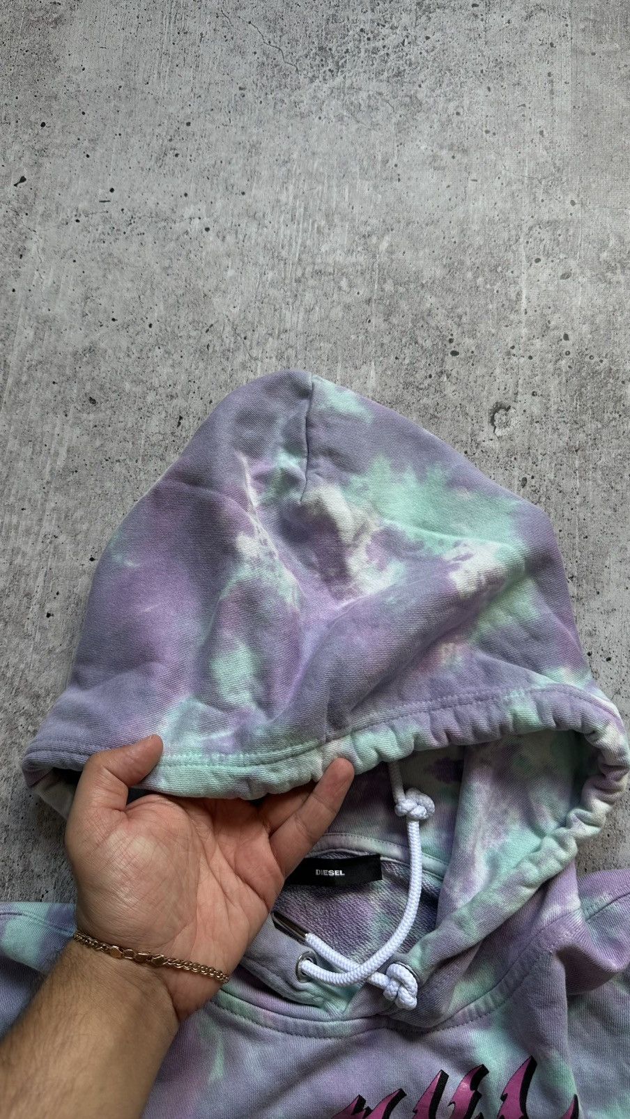 Diesel DIESEL HOOK TIE-DYE OVERSIZED HOODIE Size XS / US 0-2 / IT 36-38 - 15 Thumbnail