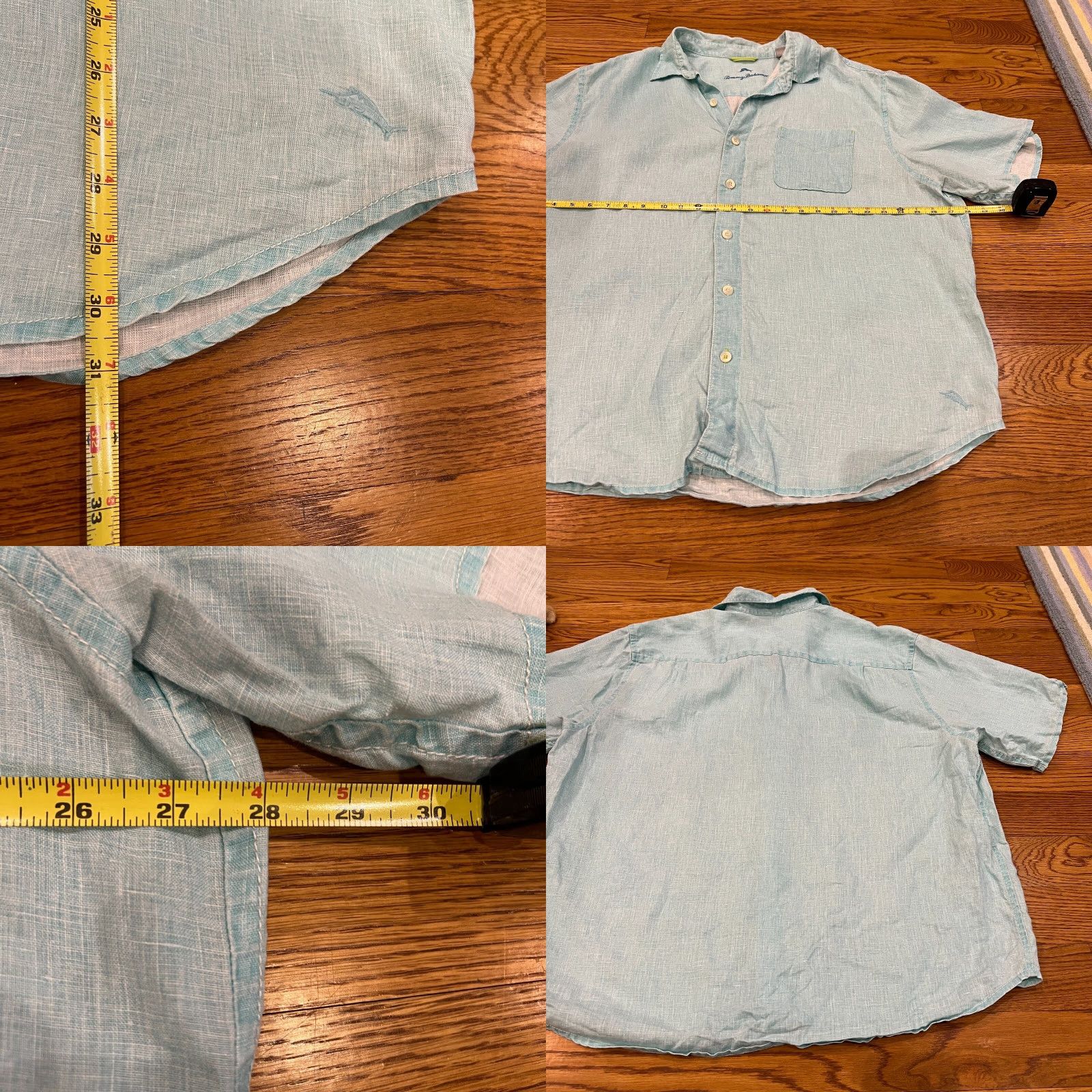 Tommy Bahama Tommy Bahama Shirt 1XLB Short Sleeve 100% Linen Summer Relaxed Casual Size US XL / EU 56 / 4 - 9 Thumbnail