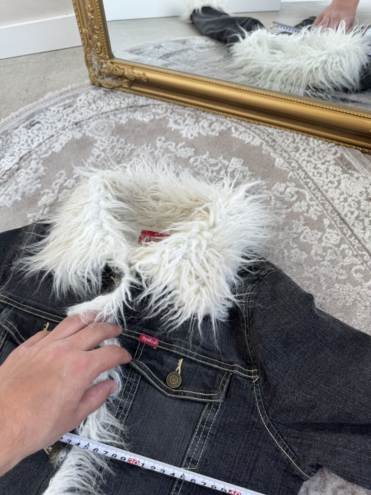 Hysteric Glamour VTG🥶CRAZY JUNYA WATANABE KAPITAL STYLE DENIM FUR JACKET Size US S / EU 44-46 / 1 - 7 Thumbnail