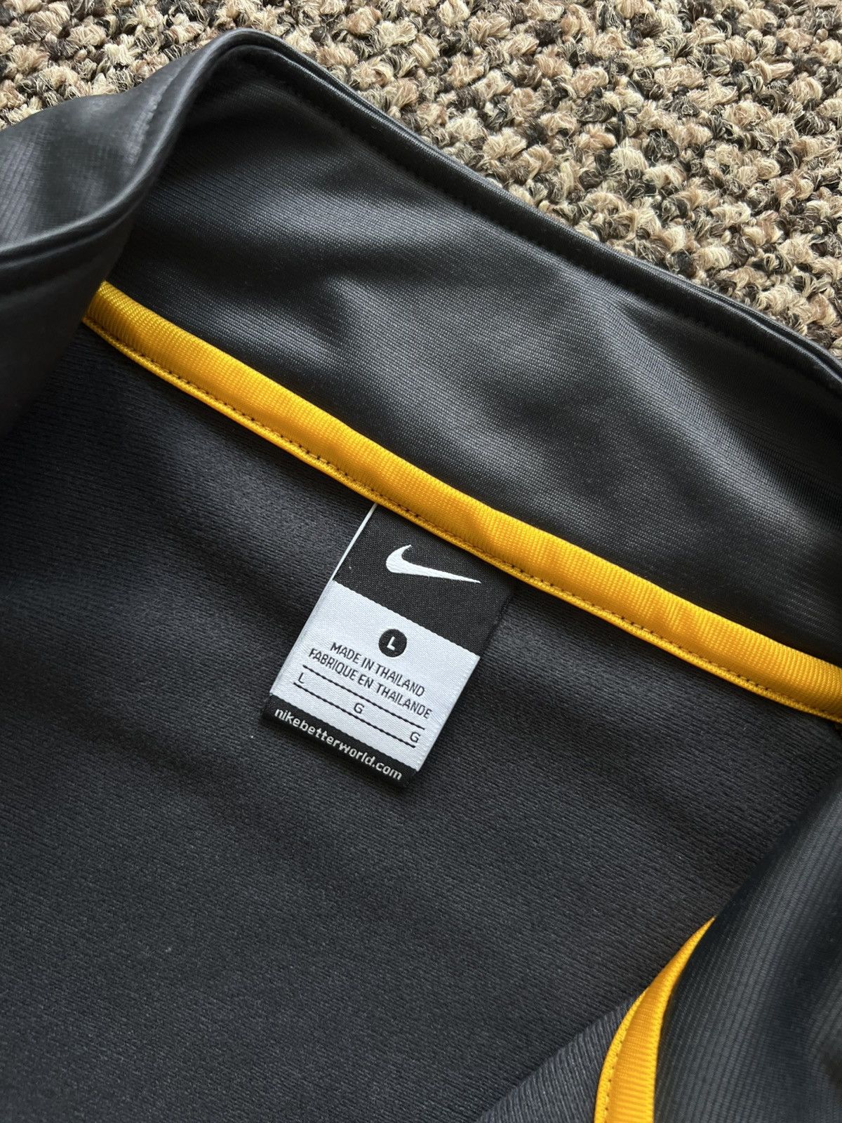 Nike Nike Vintage Swoosh Zip Y2K Drill Track Stripped Size US L / EU 52-54 / 3 - 9 Thumbnail
