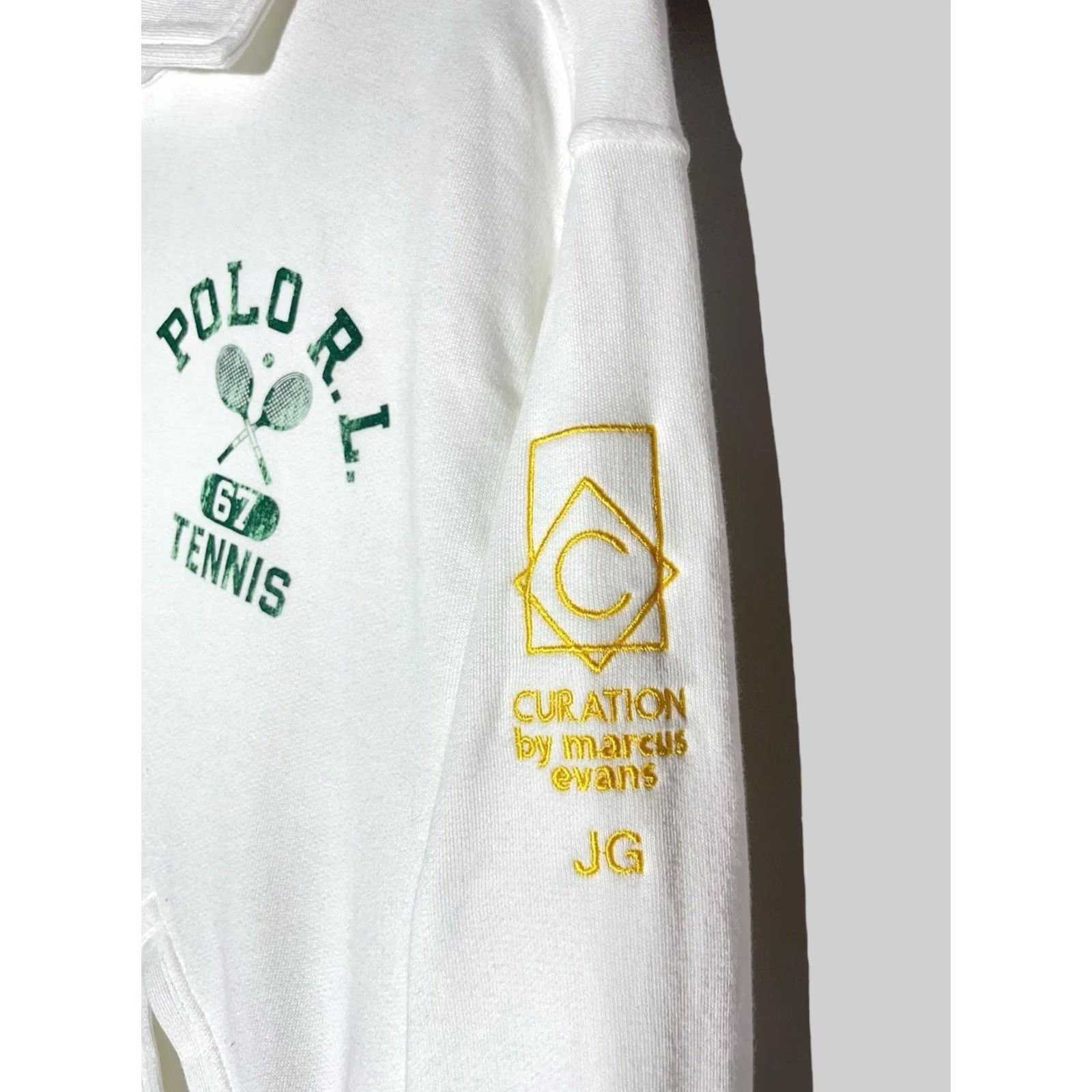 Ralph Lauren Ralph Lauren Polo Wimbledon Fleece Collared Sweater 1/4 Zip White M Mens Pullover Sweatshirt Cotton Knit Size US M / EU 48-50 / 2 - 6 Thumbnail