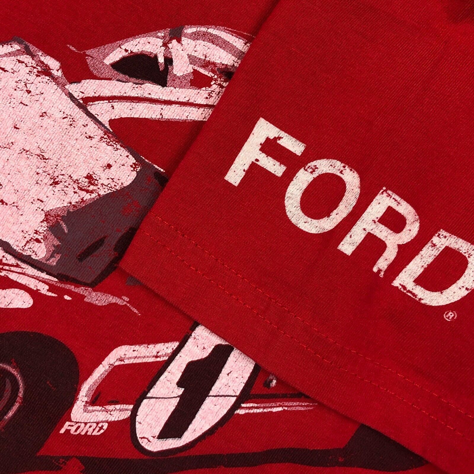 Ford × NASCAR Ford 1967 LA Victoire Racing Tee T Shirt Red Small S Nascar Size US S / EU 44-46 / 1 - 3 Thumbnail