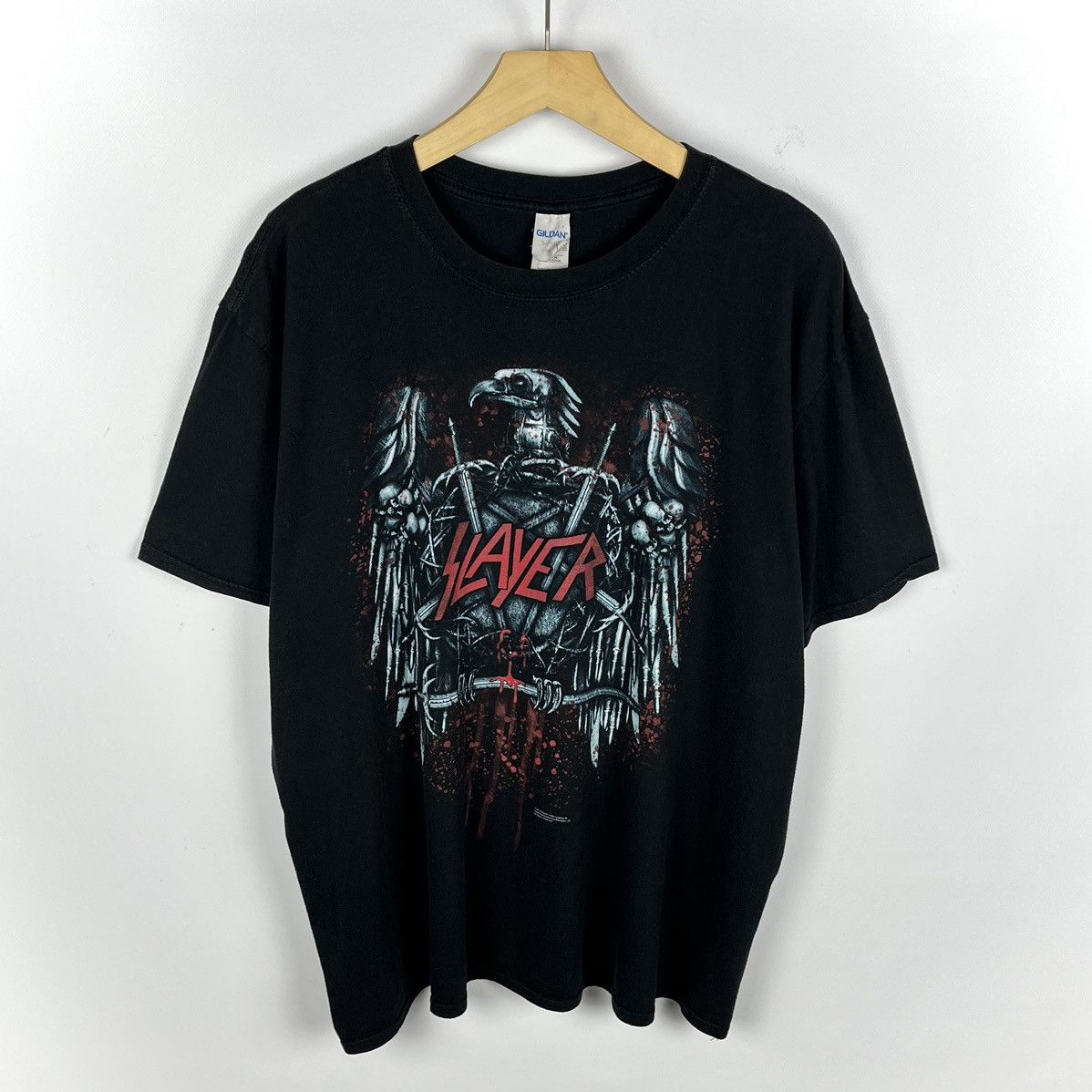 Band Tees Vintage Slayer rare metal rock band tee 90’s Size US XL / EU 56 / 4 - 1 Thumbnail