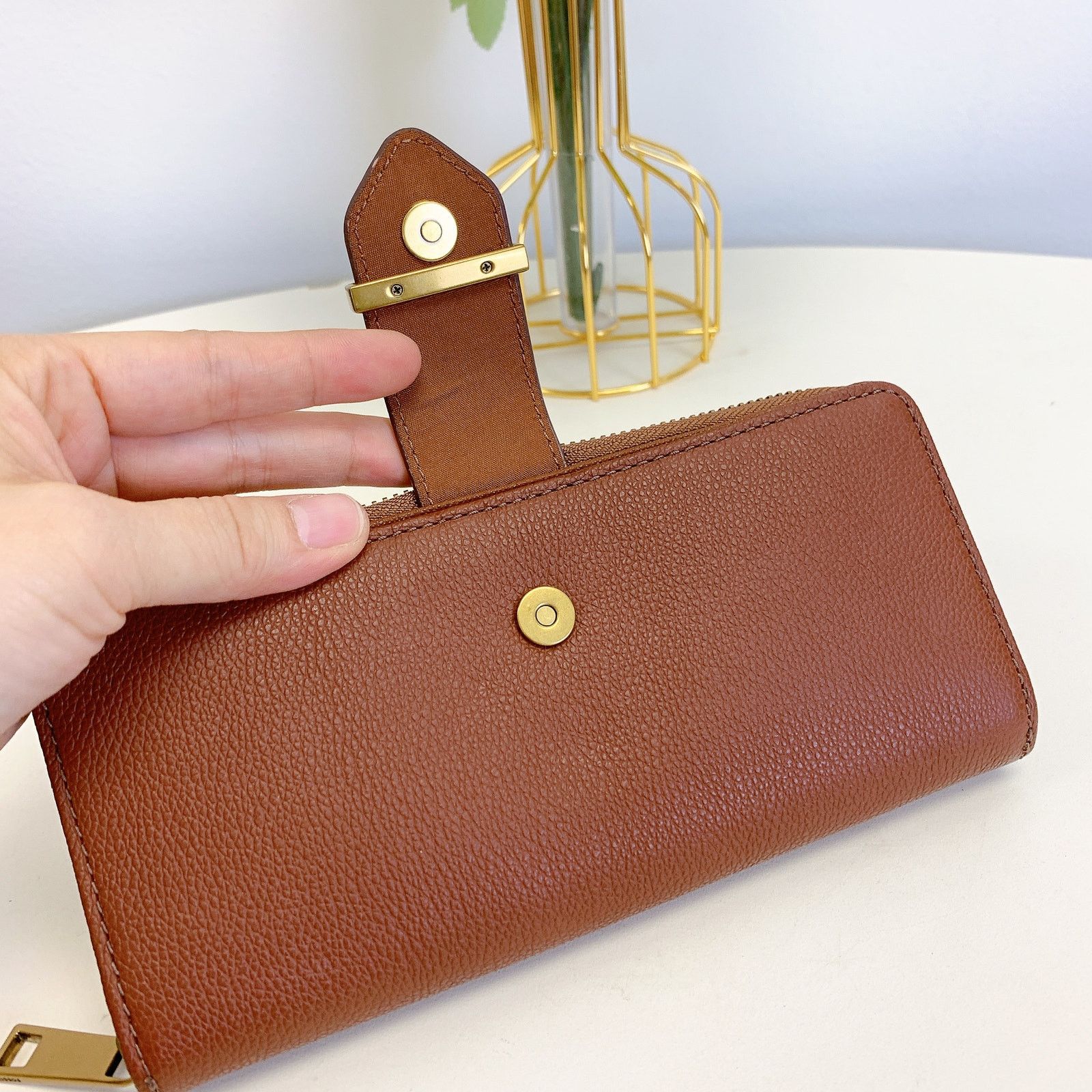 Fossil Fossil SWL2861210 Bryce Clutch IN Brown Size ONE SIZE - 4 Thumbnail