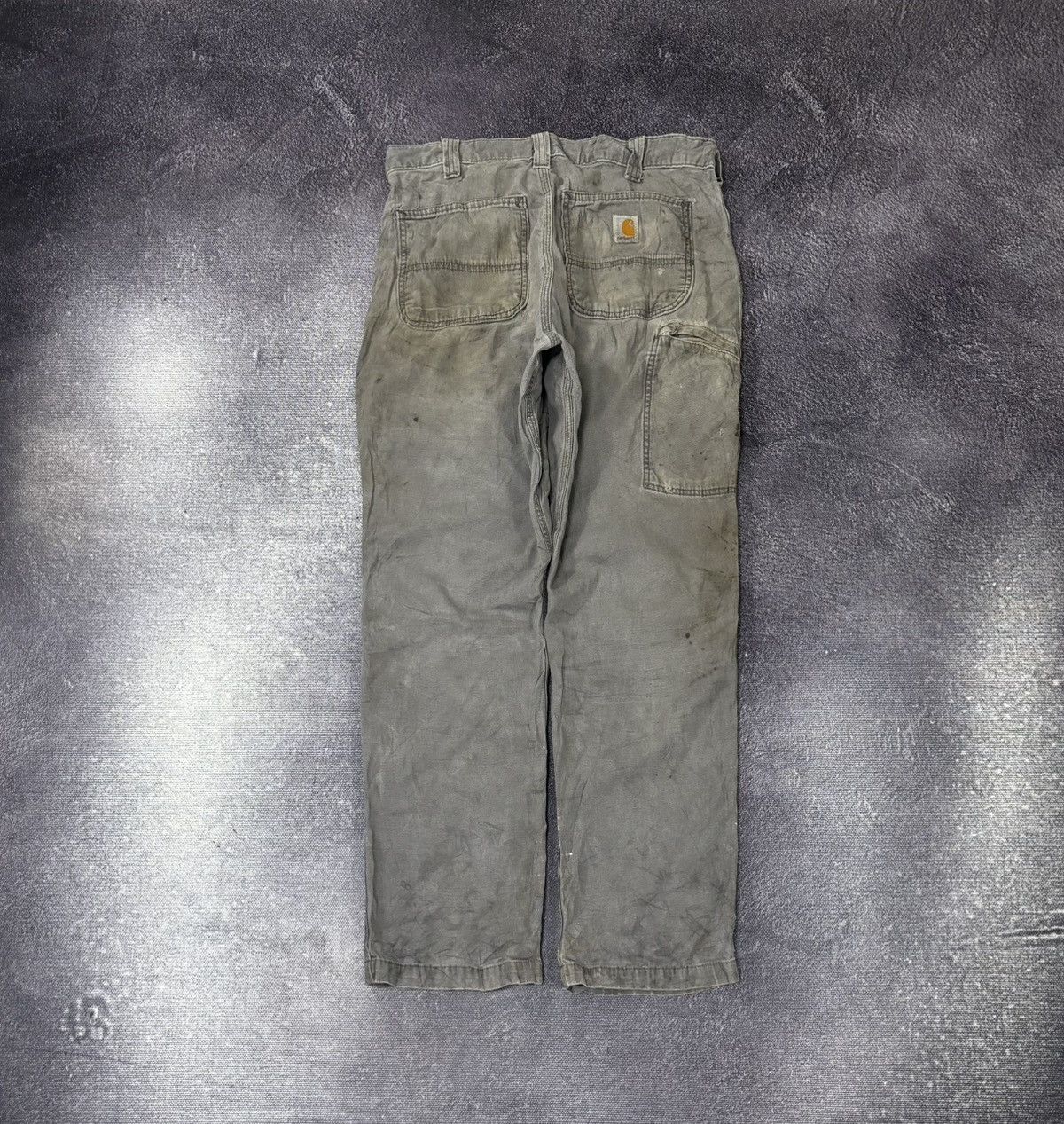 Carhartt Vintage Carhartt USA Distressed Gray Work Carpenter Pants Size US 32 / EU 48 - 1 Thumbnail