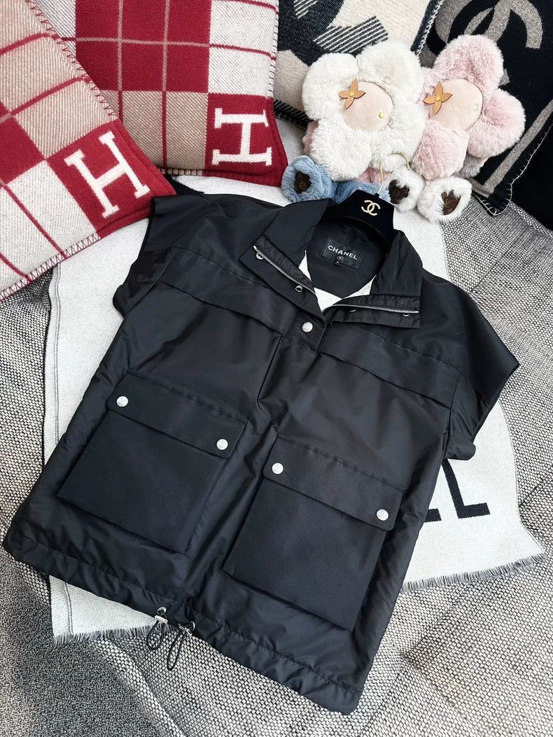 Chanel Black Ski Vest Jacket