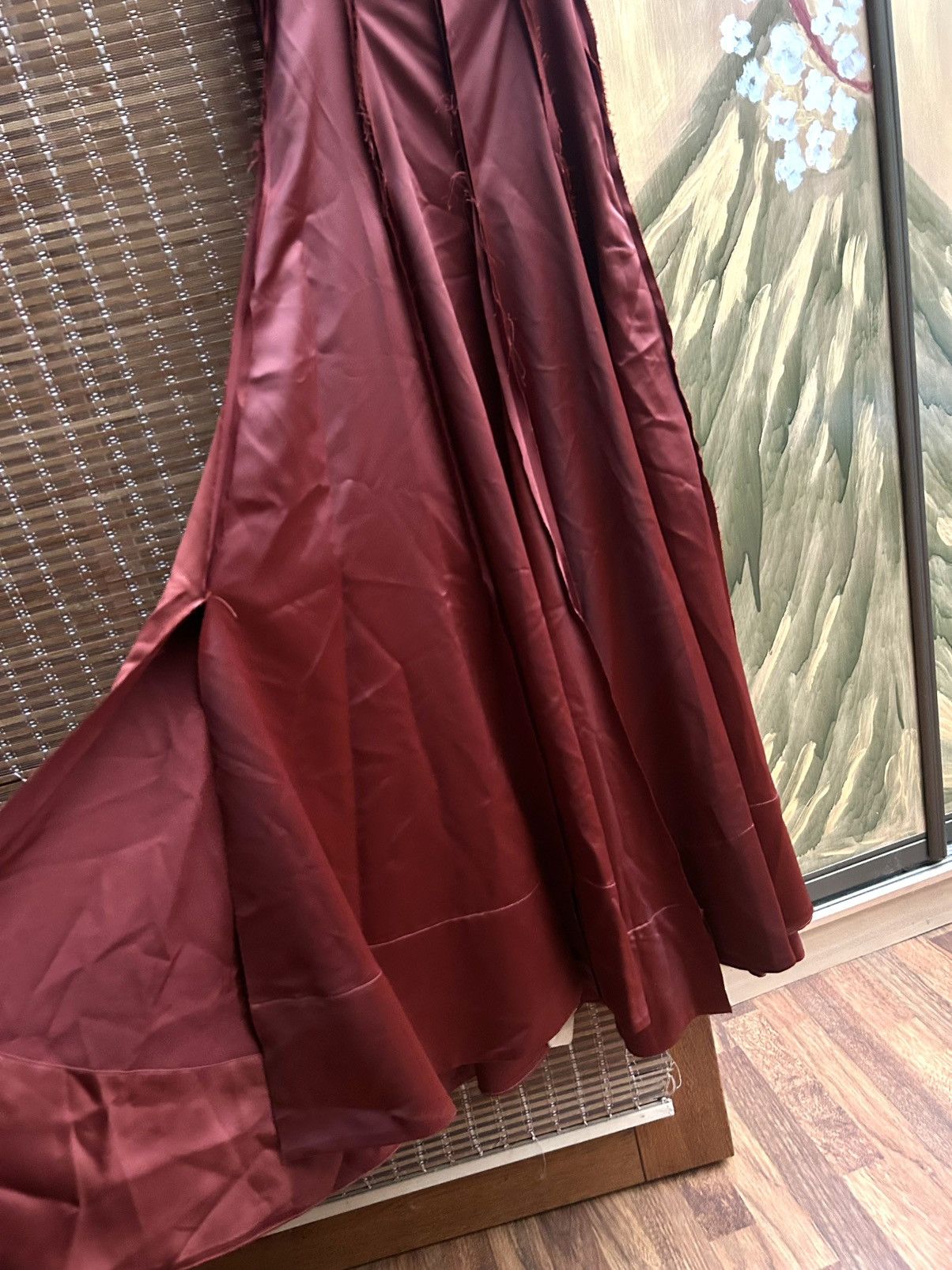 Handmade Peng Tai Deconstructed Silk Blend Maxi Wabi Sabi Dress Sz XS Size XS / US 0-2 / IT 36-38 - 5 Thumbnail