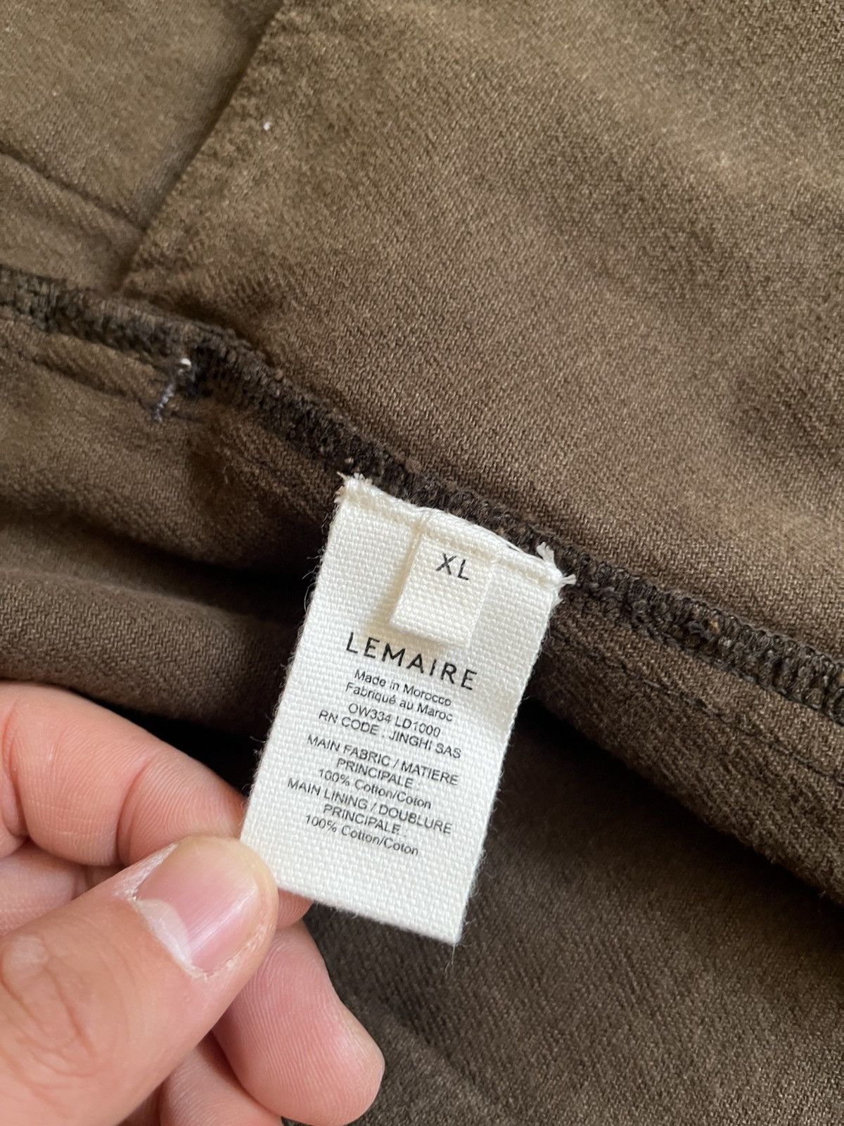 Lemaire Espresso Brown Trucker Jacket in Twill Cotton Size US XL / EU 56 / 4 - 7 Thumbnail