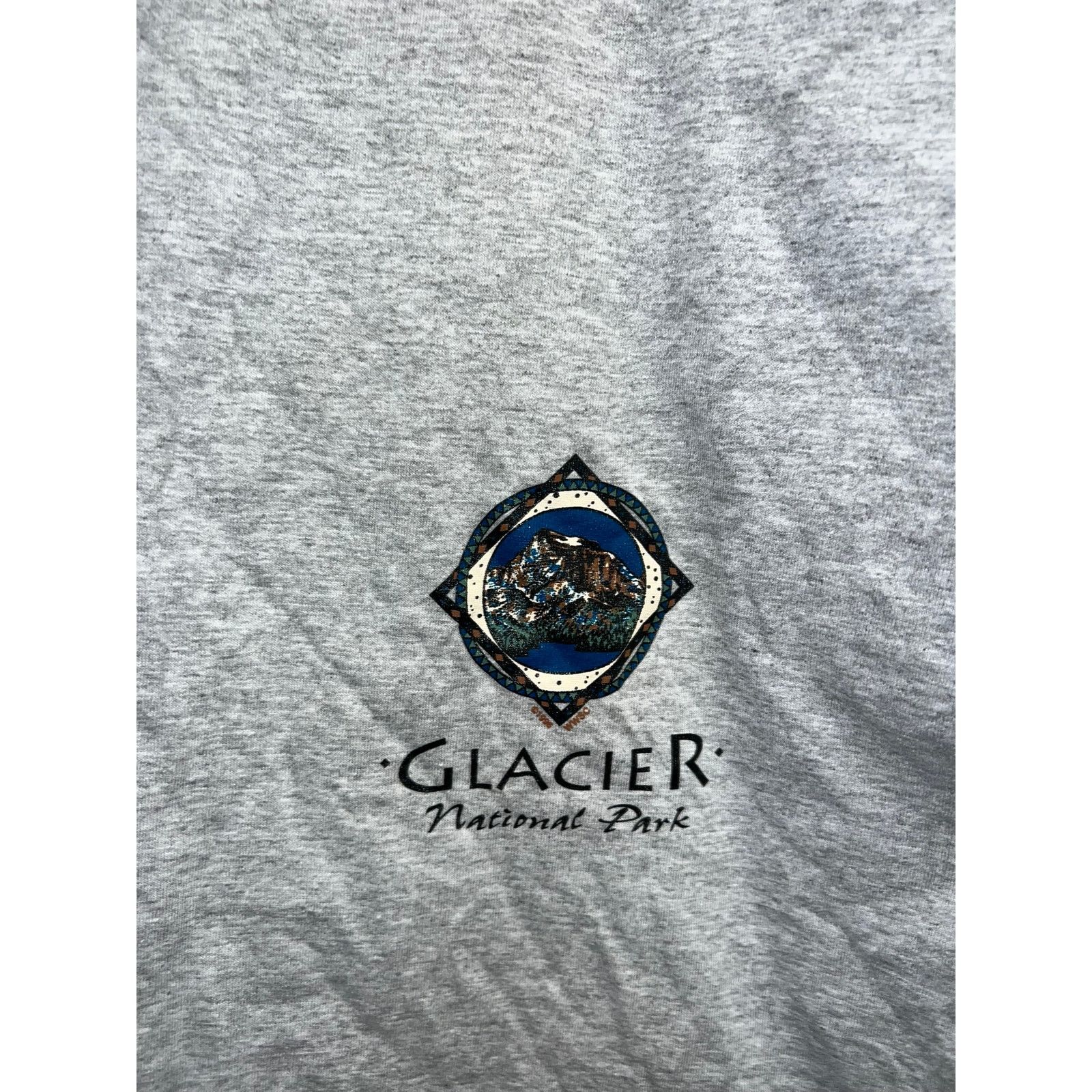 Jerzees Vintage Glacier National Park Shirt Gray Tee 90s Large Size US L / EU 52-54 / 3 - 7 Thumbnail