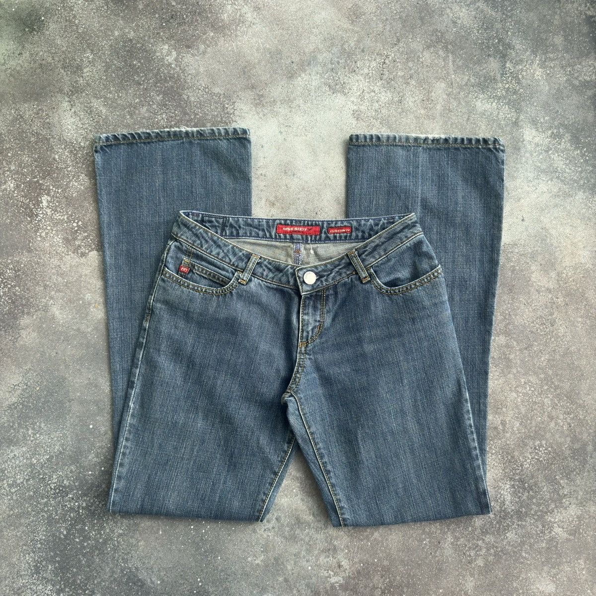 Japanese Brand × Miss Sixty × Vintage Miss Sixty Vintage Washed Flared Denim Jeans Size 29" - 4 Thumbnail