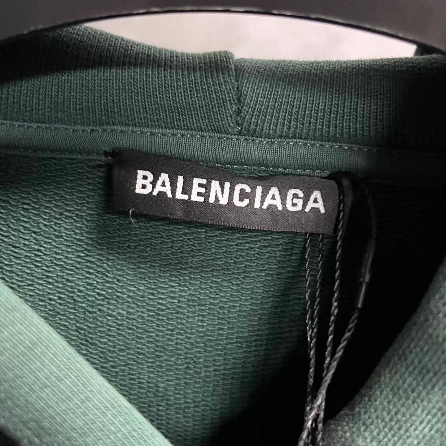 Balenciaga M Balenciaga Cypress Green Back Logo Print Hoodie Size US M / EU 48-50 / 2 - 3 Thumbnail