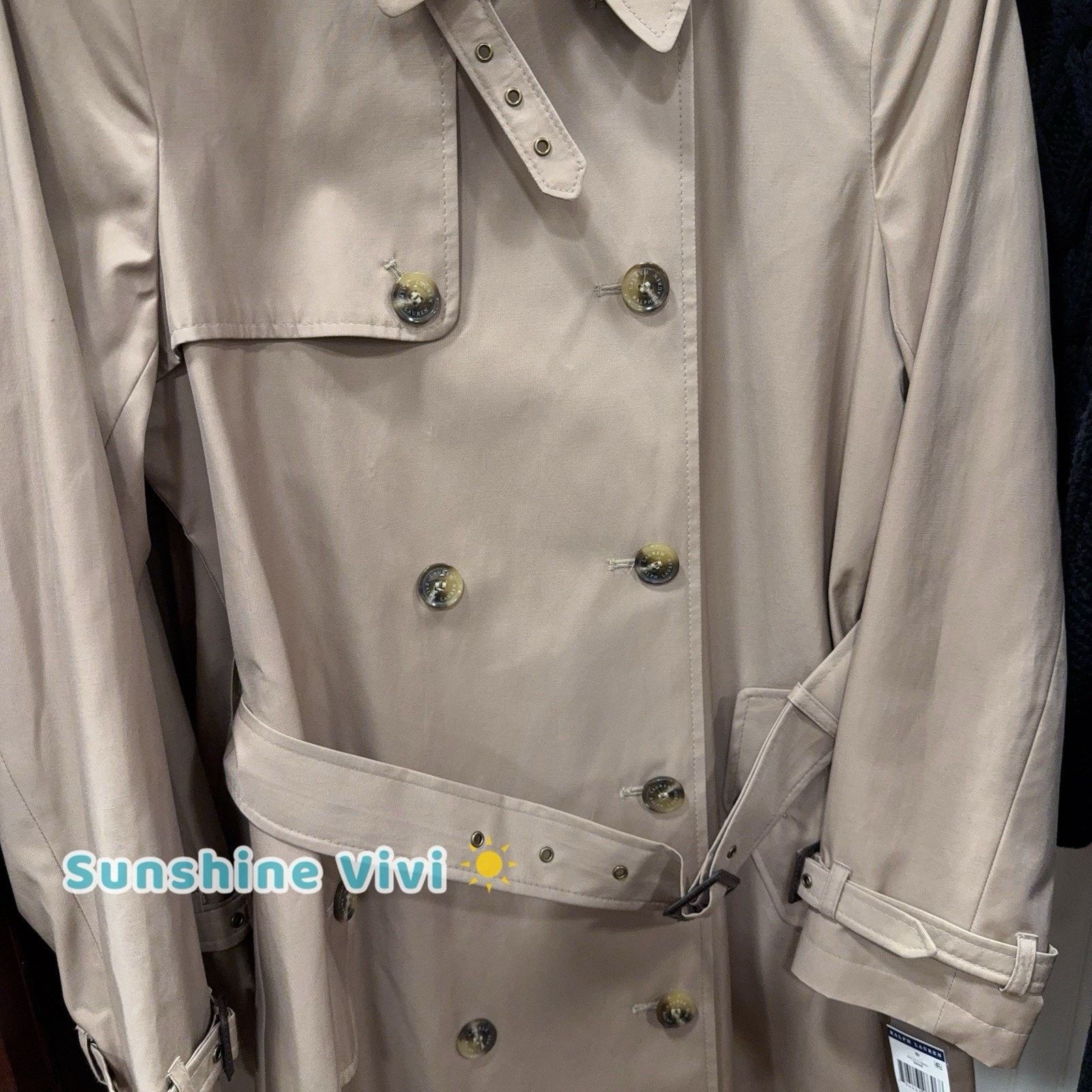 Lauren Ralph Lauren NWT Ralph Lauren Woman Double-Breasted Trench Coat beige L Size L / US 10 / IT 46 - 4 Thumbnail