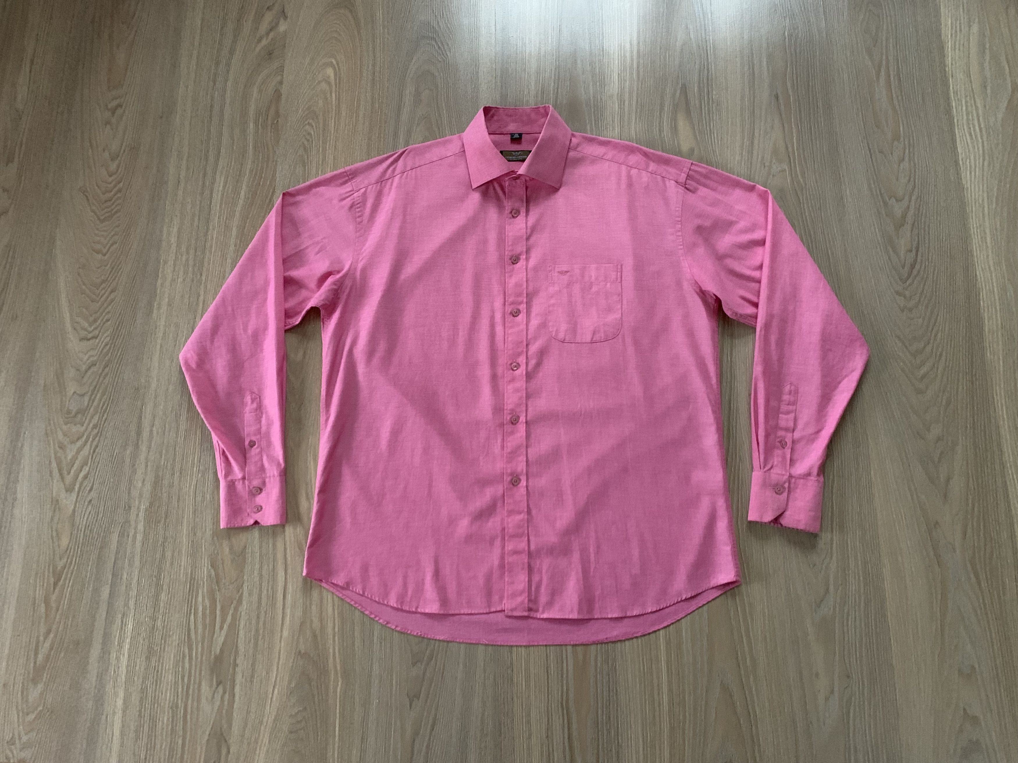 Armani Exchange × Vintage Vintage Giorgio Armani Le Collezioni Long Sleeve Shirt Size US XL / EU 56 / 4 - 1 Thumbnail