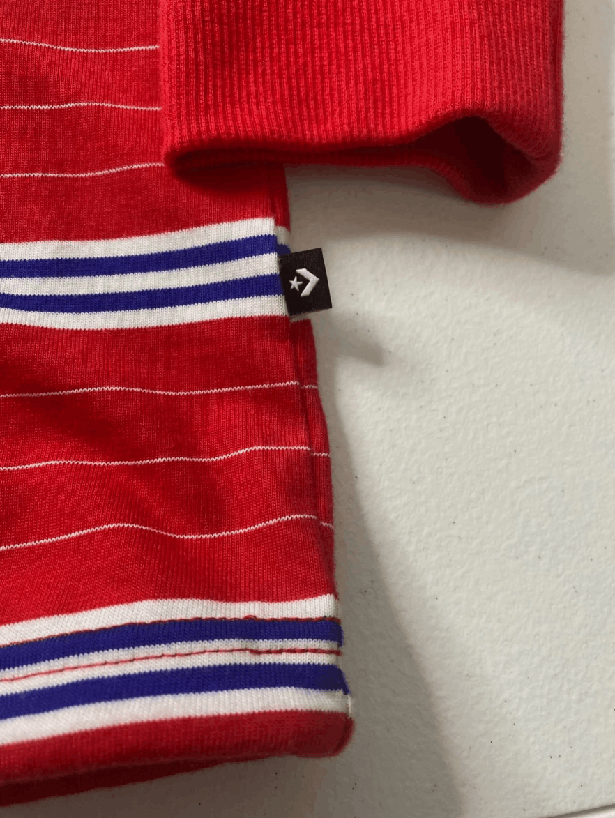 Converse Converse Striped Quarter Zipped Sweatshirt Size US S / EU 44-46 / 1 - 6 Thumbnail