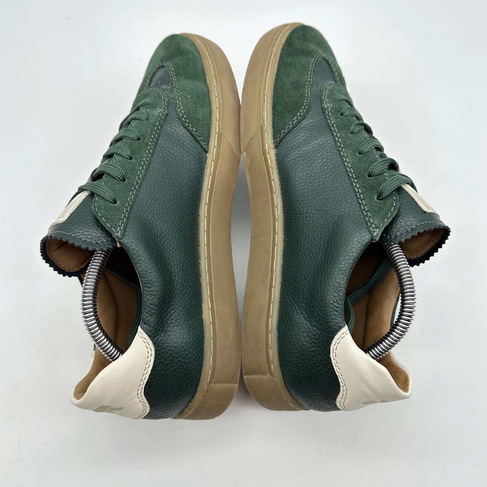 Rieker Rieker Evolution Mens Size 42 US 9 Green Leather Low Top Sneakers Gum Sole Size US M / EU 48-50 / 2 - 7 Thumbnail