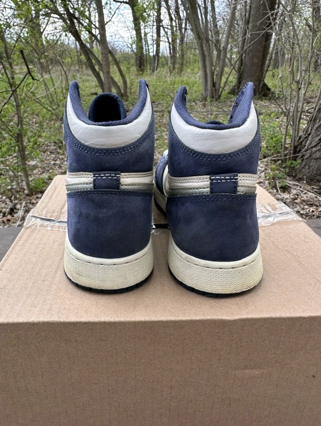 Jordan Brand Nike Air Jordan Retro 1 High OG CO.JP Midnight Navy Size 7 Size US 7 / EU 40 - 5 Thumbnail