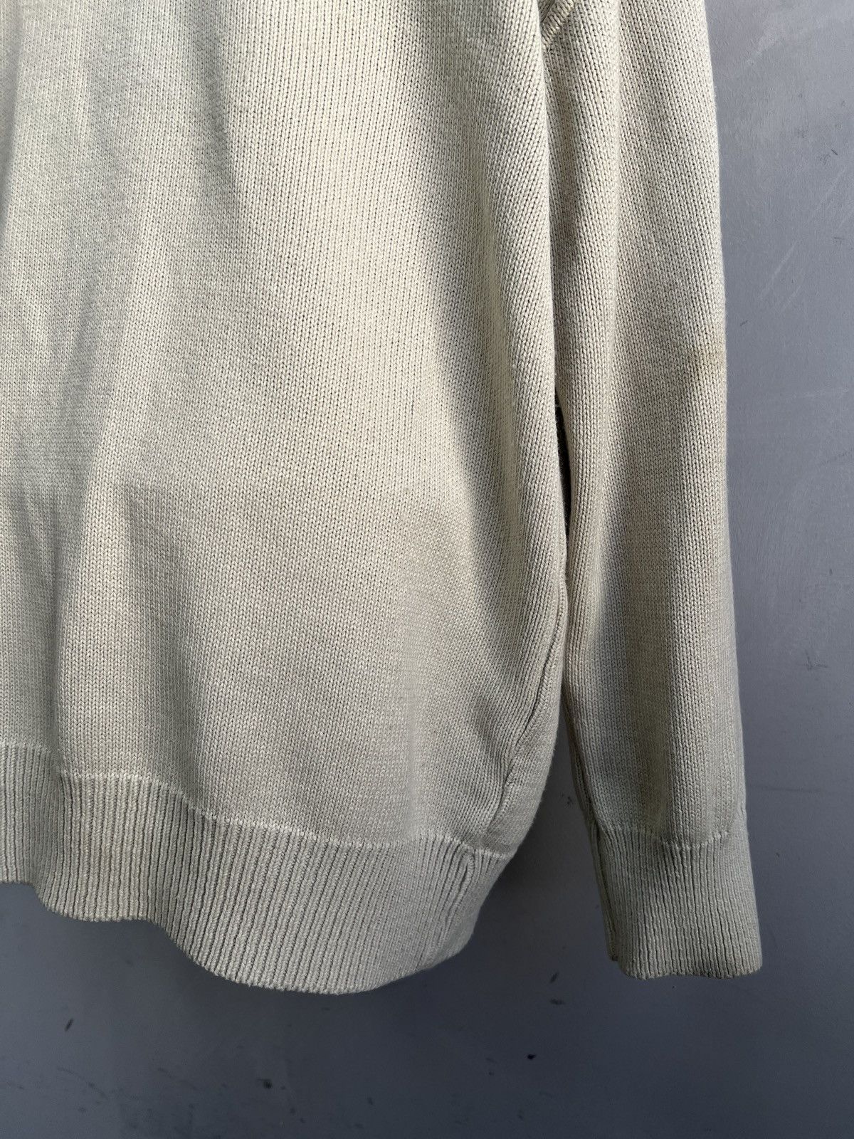Lacoste Beige Knit lacoste chemise y2k Cardigan Vintage Classic Size US L / EU 52-54 / 3 - 9 Thumbnail