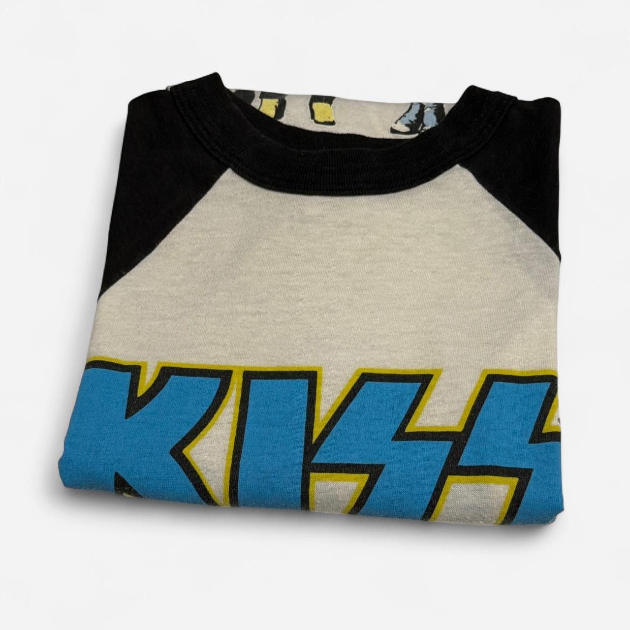 Vintage VTG 80s KiSS ASYLUM TOUR BASEBALL TEE Size US L / EU 52-54 / 3 - 6 Thumbnail
