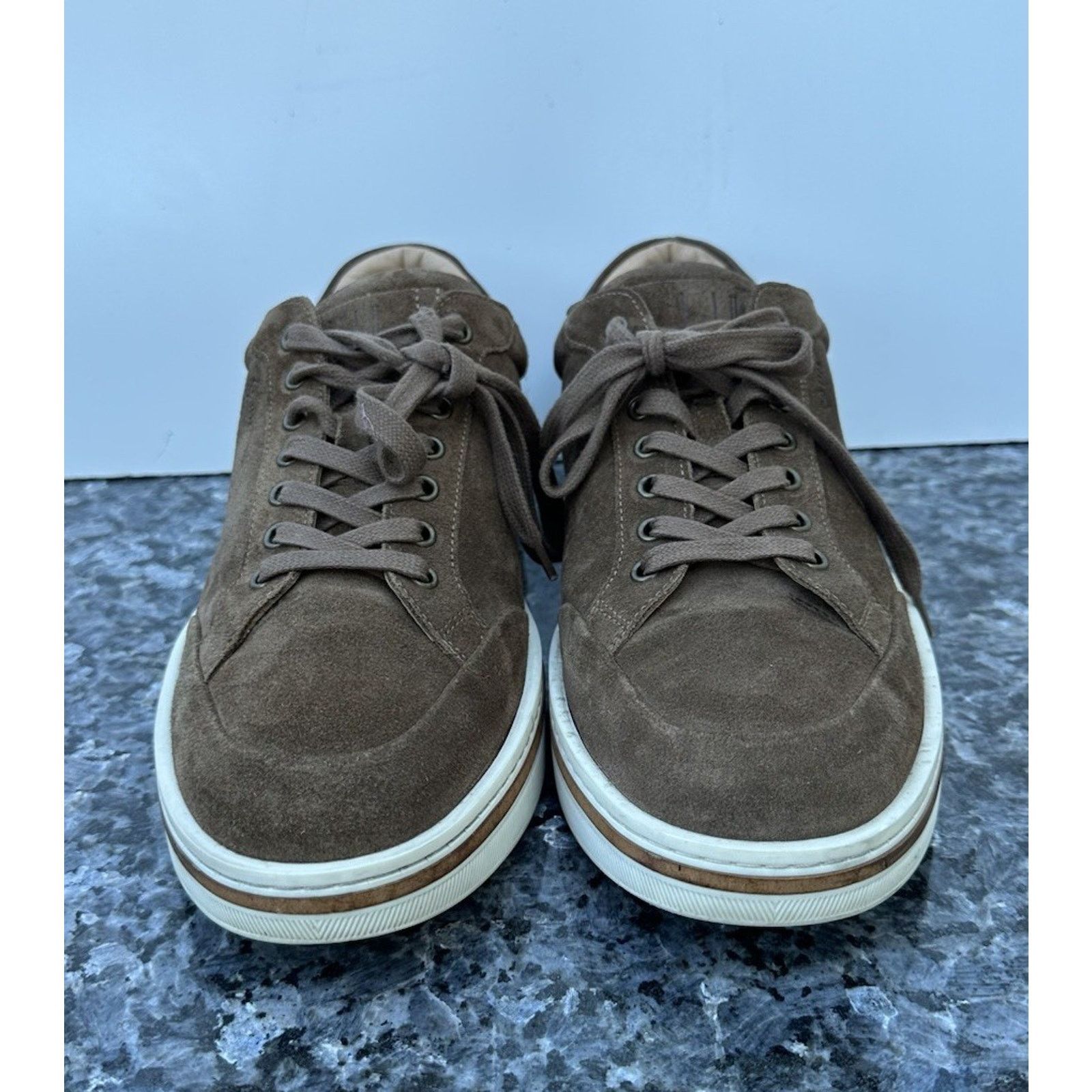 Alfred Dunhill Dunhill Metropolitan Suede Sneakers Brown Men’s Size EU 41 Size US 8 / EU 41 - 3 Thumbnail