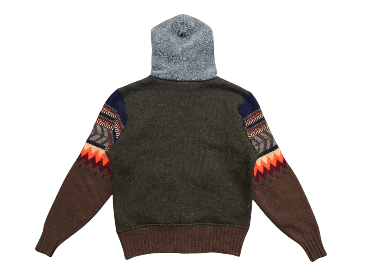 Napapijri Napapijri Knit Hooded Zipper Jacket Sherpa Native Sleeve Size US M / EU 48-50 / 2 - 2 Thumbnail