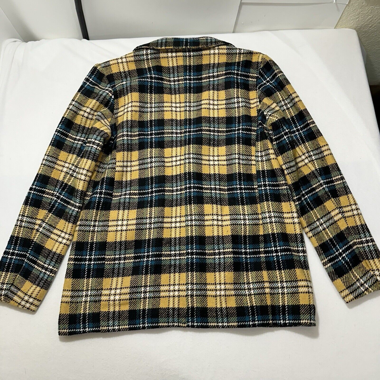 Other PrettyLittleThing Yellow Check Print Wool Blazer 8 Jacket Size M / US 6-8 / IT 42-44 - 11 Thumbnail