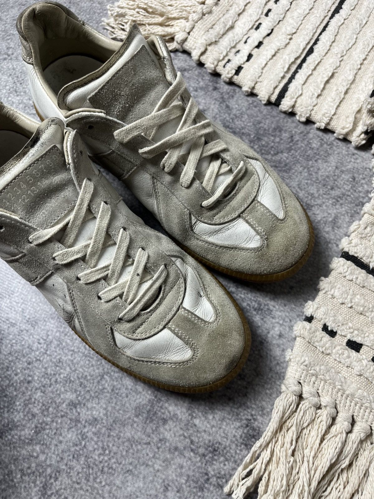 Maison Margiela 🔥Maison Margiela Replica Army Leather Sneakers 00's Size US 8 / IT 38 - 12 Thumbnail
