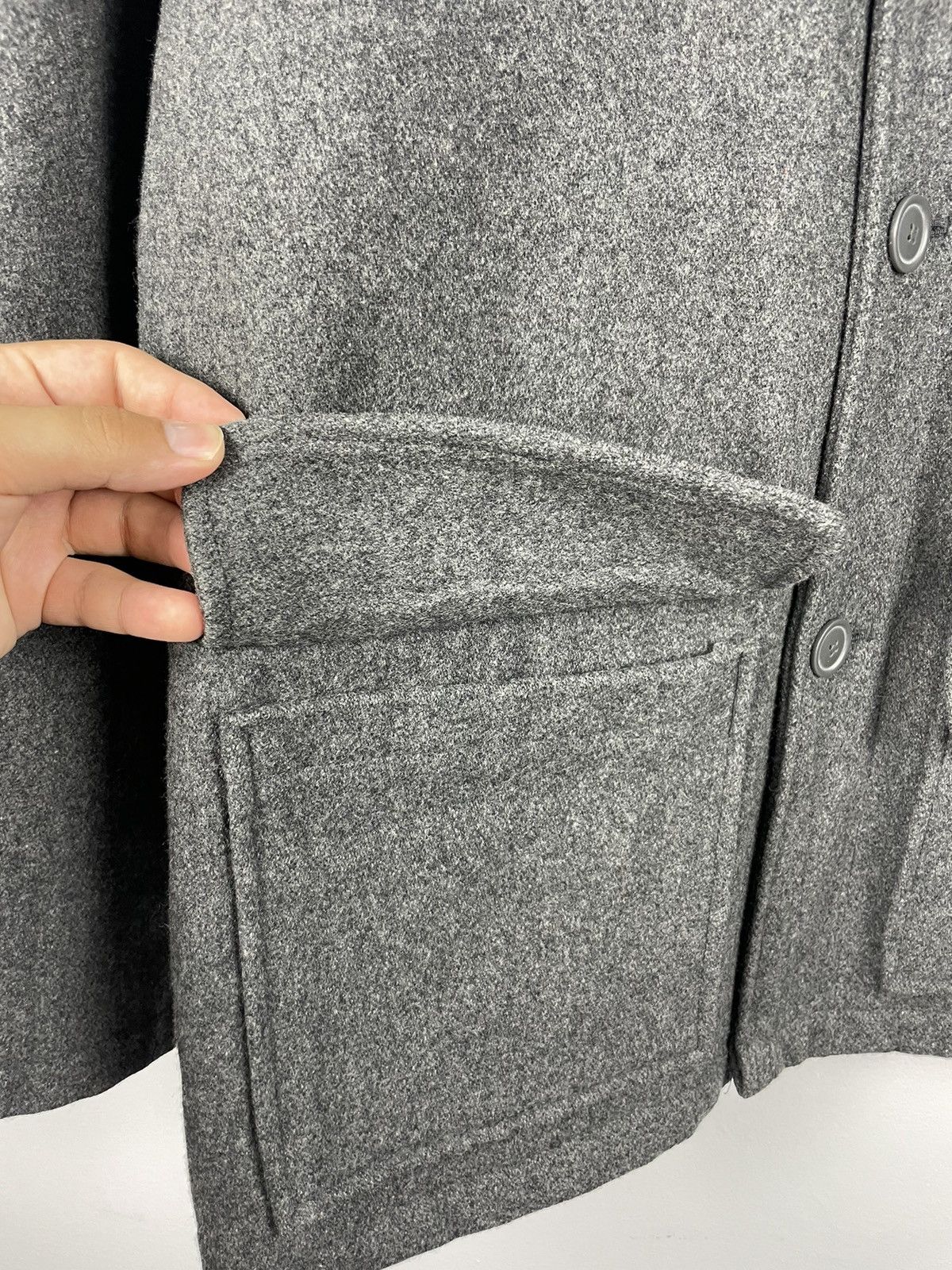 Japanese Brand × Levi's × Levi's Vintage Clothing Levi’s Red Tab Vintage Wool Work Jacket Grey Korea Coat Size US L / EU 52-54 / 3 - 7 Thumbnail