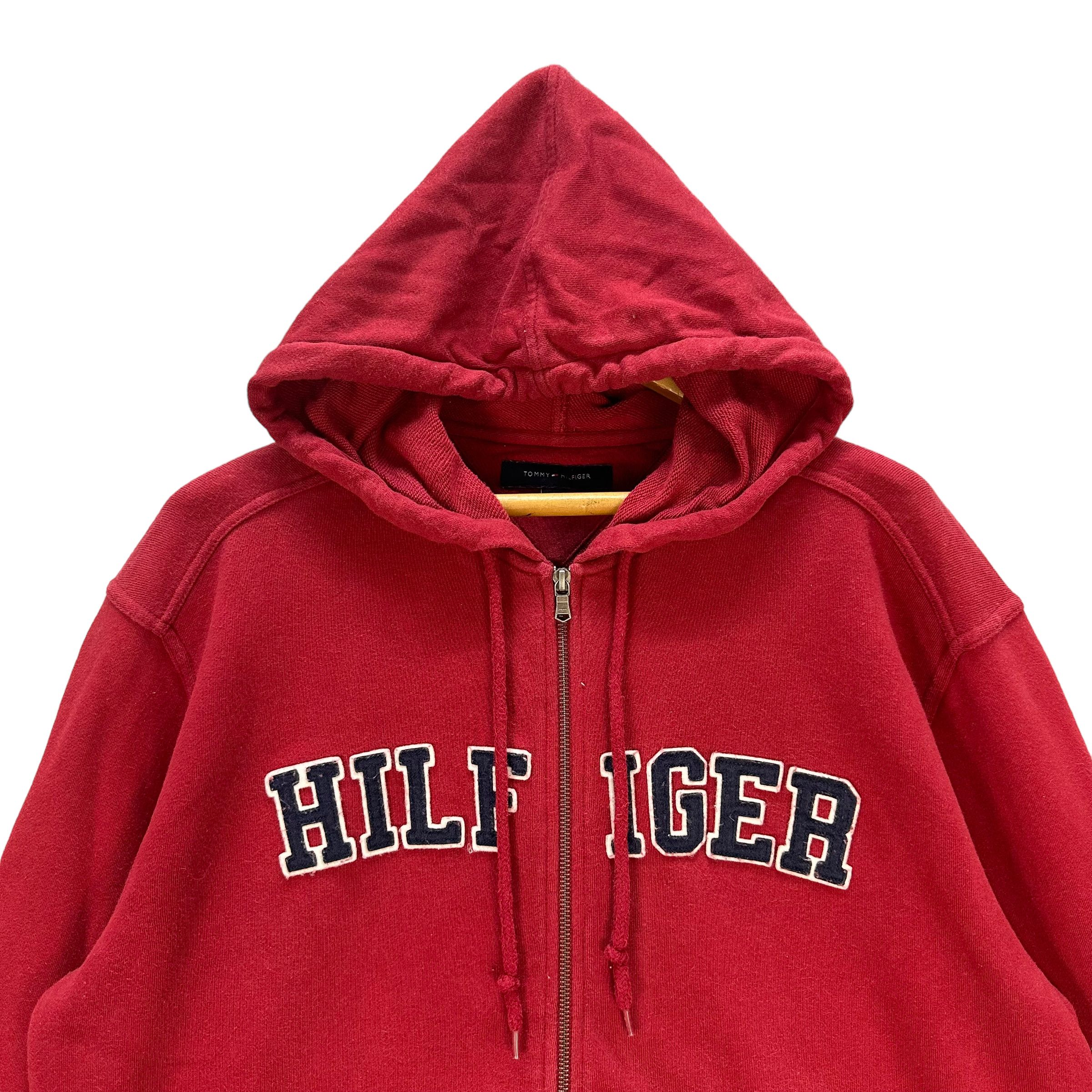 Tommy Hilfiger TOMMY HILFIGER SPELLOUT BIG LOGO ZIPPER HOODIES #8621-018 Size US XL / EU 56 / 4 - 2 Thumbnail
