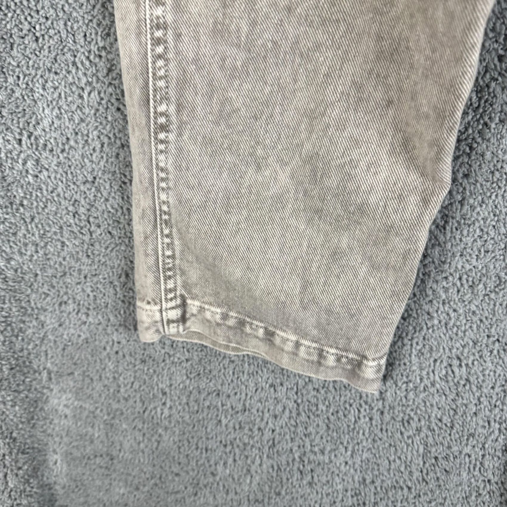 Gap GAP Jeans Womens XS Beige Stone Wash High Rise Relaxed Tapered Cargo Denim Pants Size 26" / US 2 / IT 38 - 4 Thumbnail