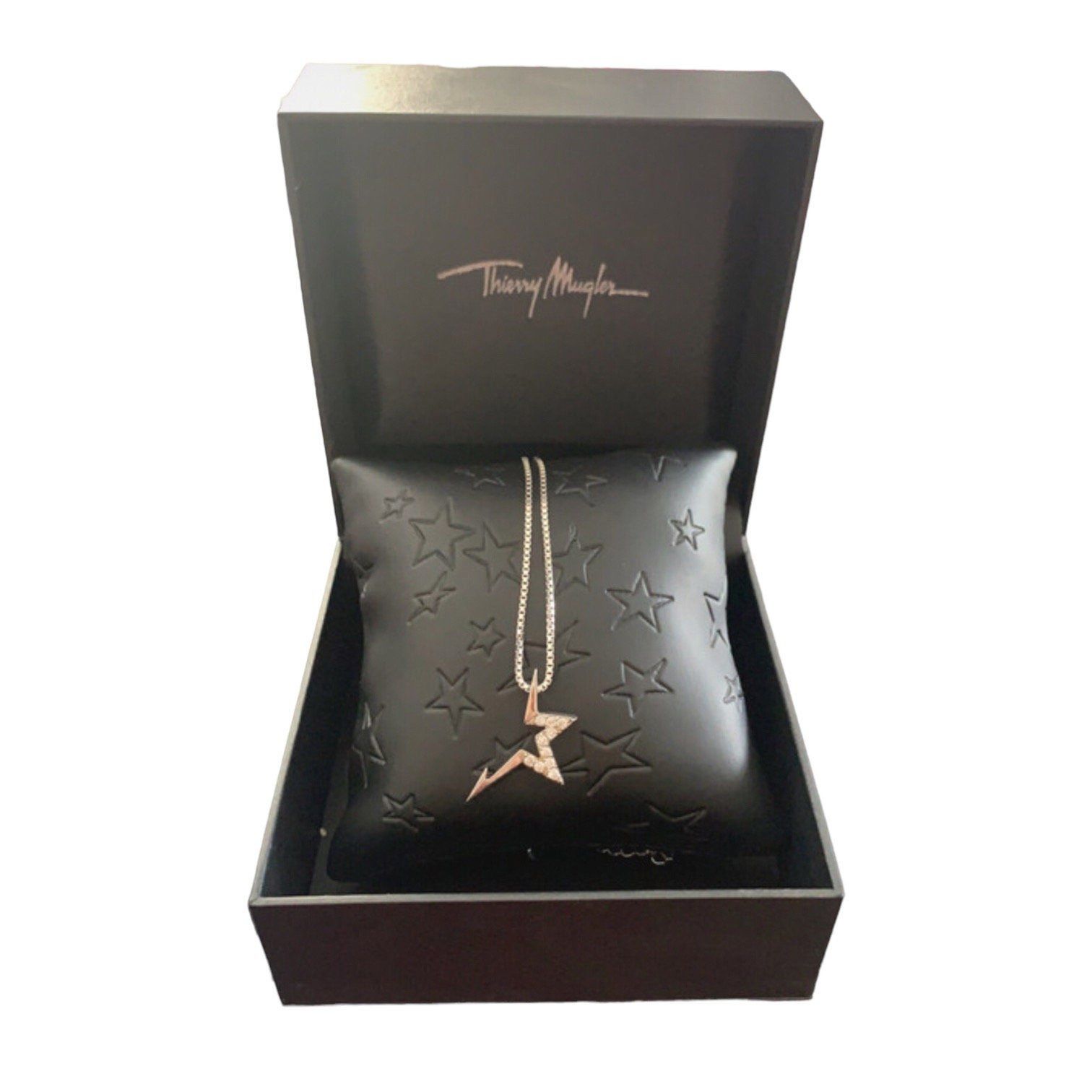 Thierry Mugler The Thierry Mugler Halved Black Rhinestones Necklace Size ONE SIZE - 1 Thumbnail