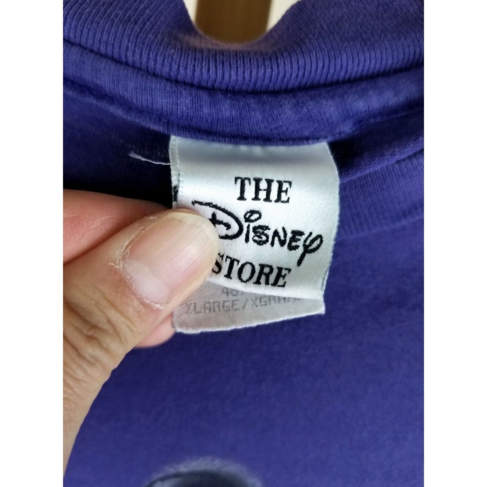 Disney VINTAGE 90' MICKEY MOUSE DISNEY SINGLE STITCH PURPLE COTTON T-SHIRT XLARGE Mens Size US XL / EU 56 / 4 - 3 Thumbnail