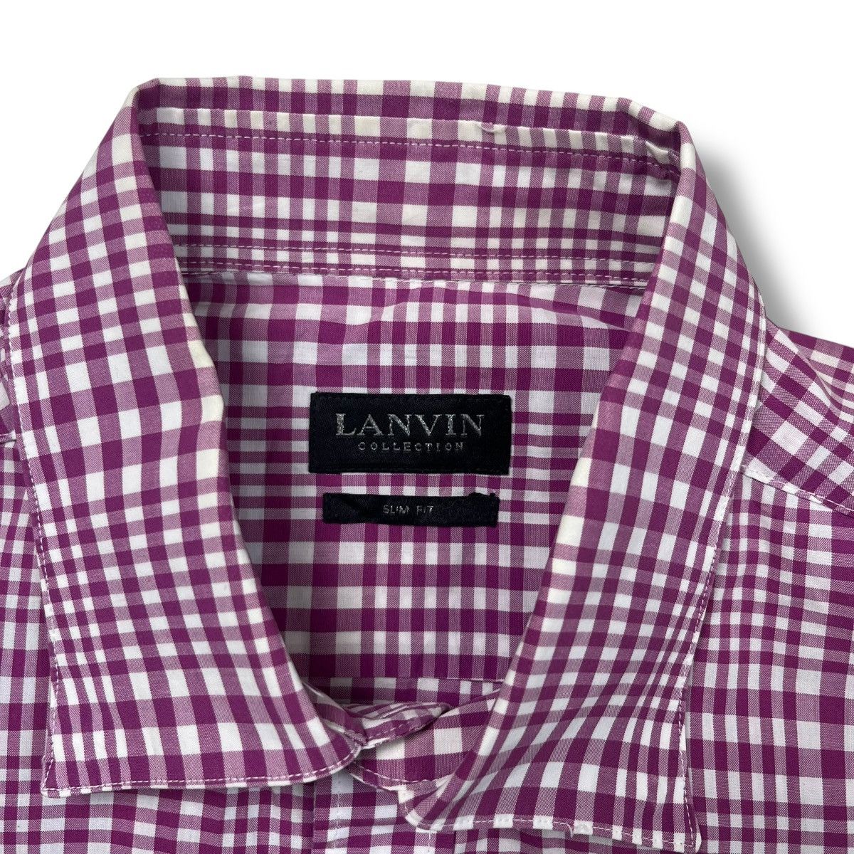 Lanvin Lanvin slimfit checkered short sleeve button shirt Size US M / EU 48-50 / 2 - 6 Thumbnail