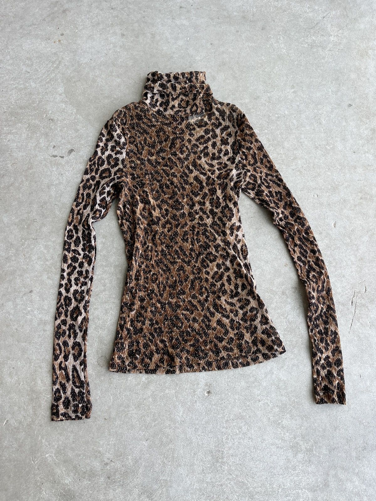 Dolce & Gabbana Vintage Dolce & Gabbana Cheetah Mesh Shirt Size S / US 4 / IT 40 - 1 Thumbnail