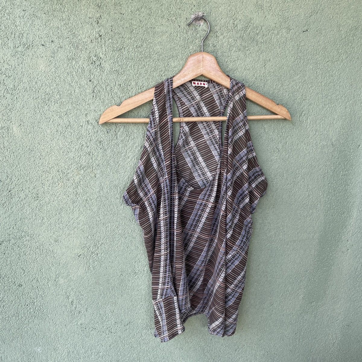 Marni Vintage MARNI Made In Italy Faded Singlet Tank Top Size M / US 6-8 / IT 42-44 - 2 Thumbnail