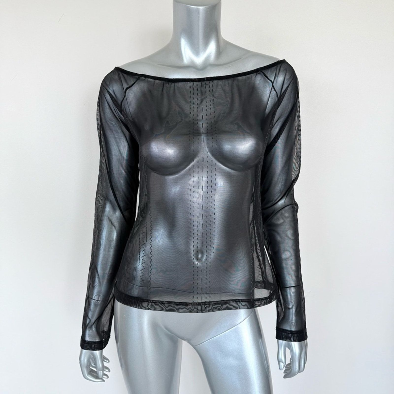 Gianfranco Ferre Gianfranco Ferre Jeans sheer women top size L Authentic Size L / US 10 / IT 46 - 1 Thumbnail