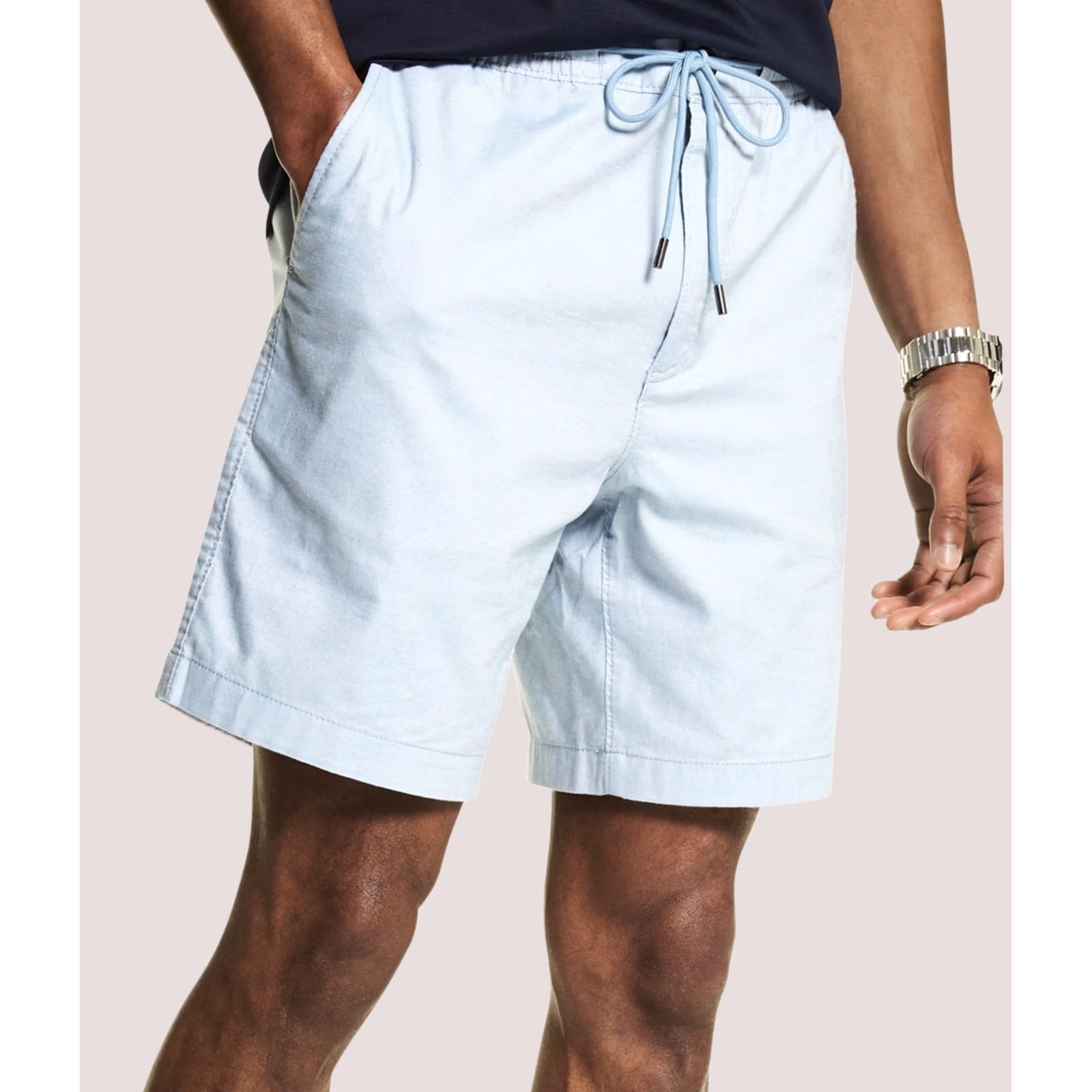 Michael Kors Michael Kors Mens Stretch Casual Walking Shorts, Blue, Medium Size US 31 - 1 Preview