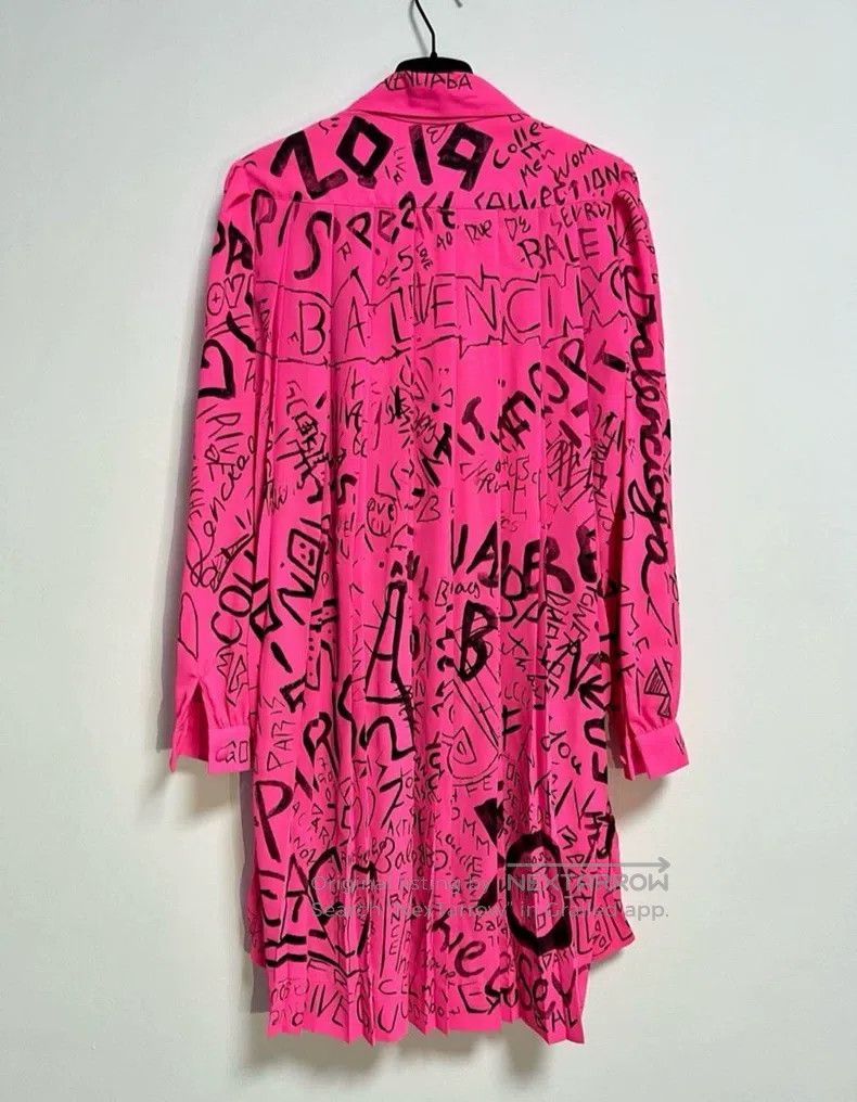 Balenciaga Balenciaga Hand-drawn graffiti dress Size XS / US 0-2 / IT 36-38 - 2 Thumbnail