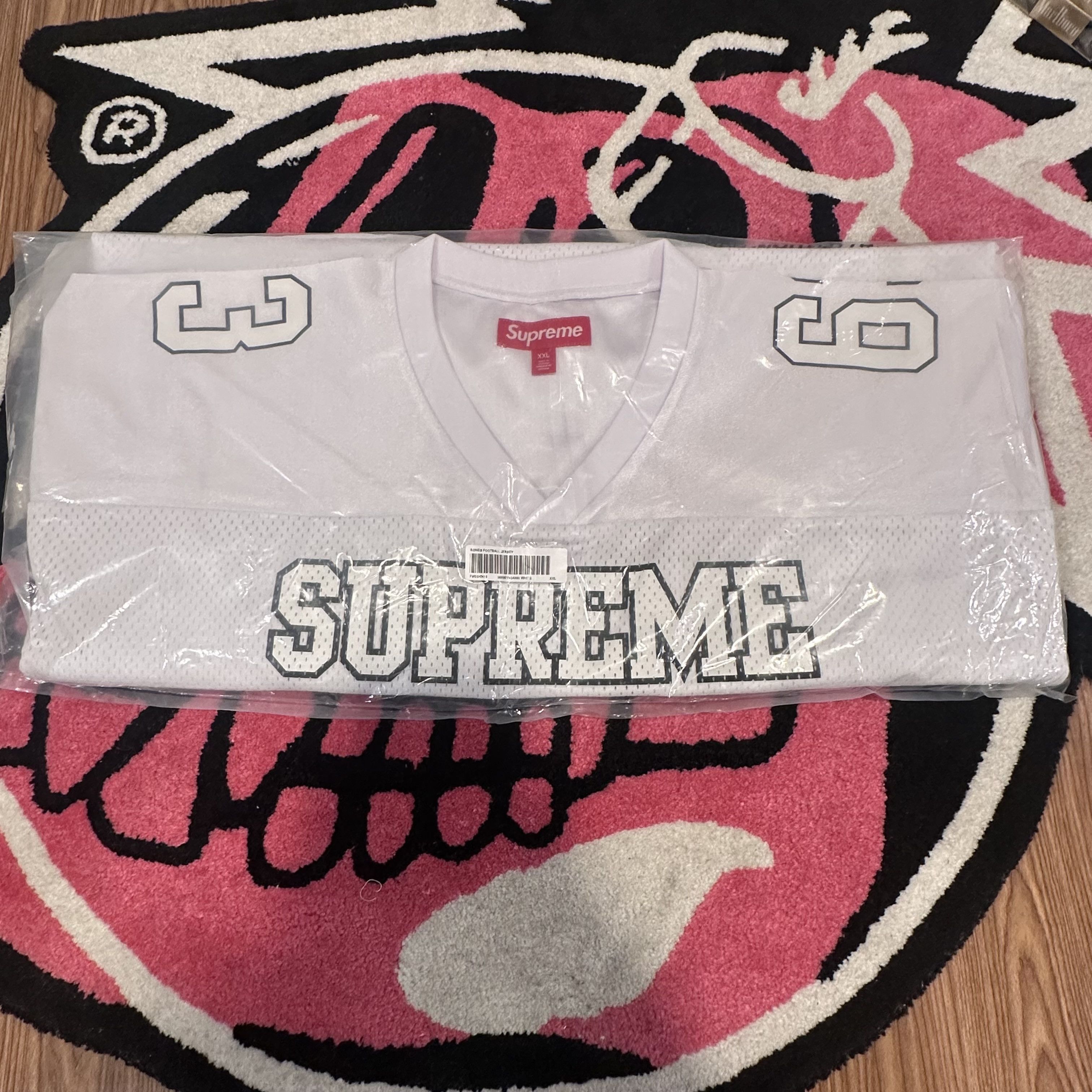 Supreme Supreme Bones Football Jersey | White | Small | Grailed