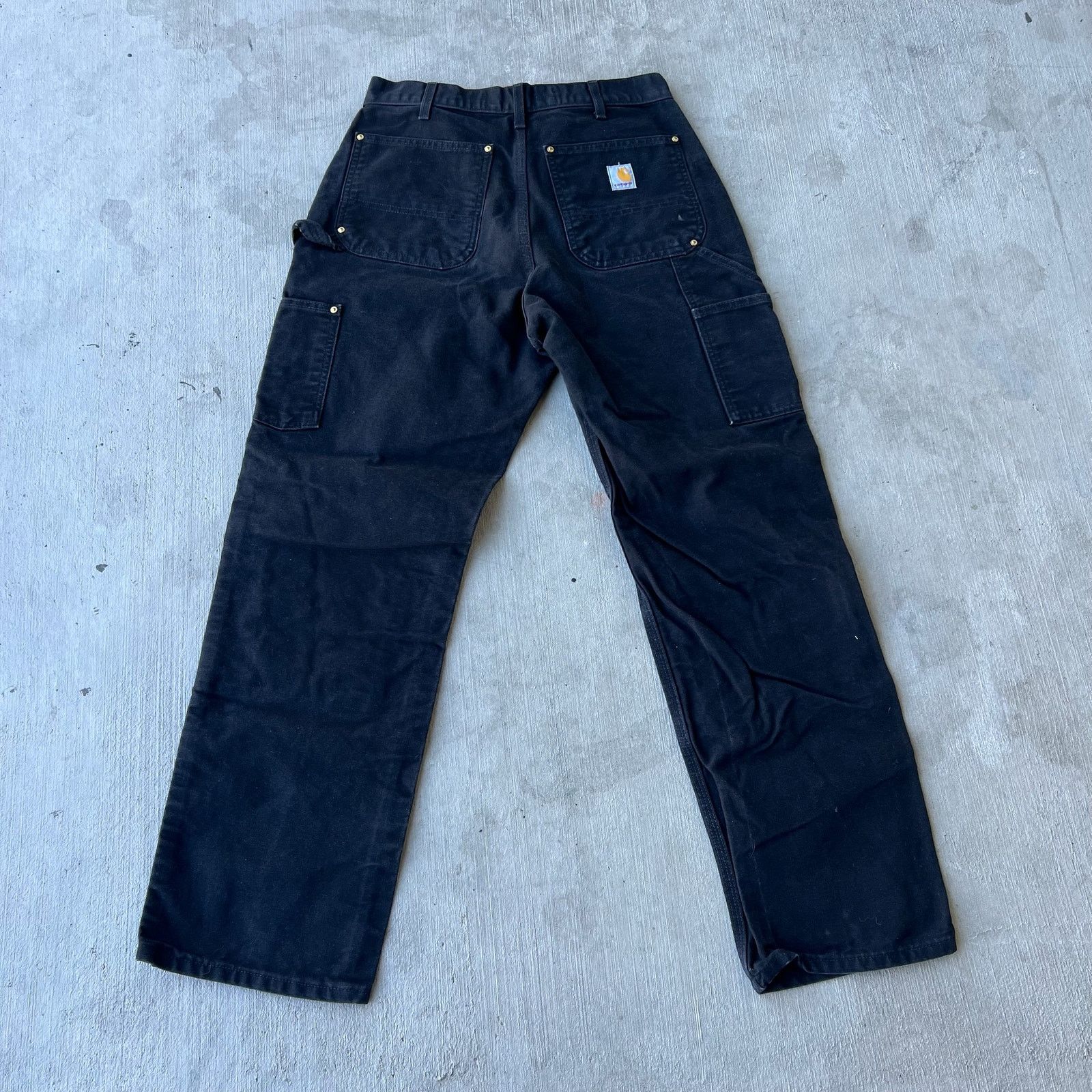 Carhartt × Vintage Carhartt black double knee work wear carpenter pants Size US 31 - 5 Thumbnail