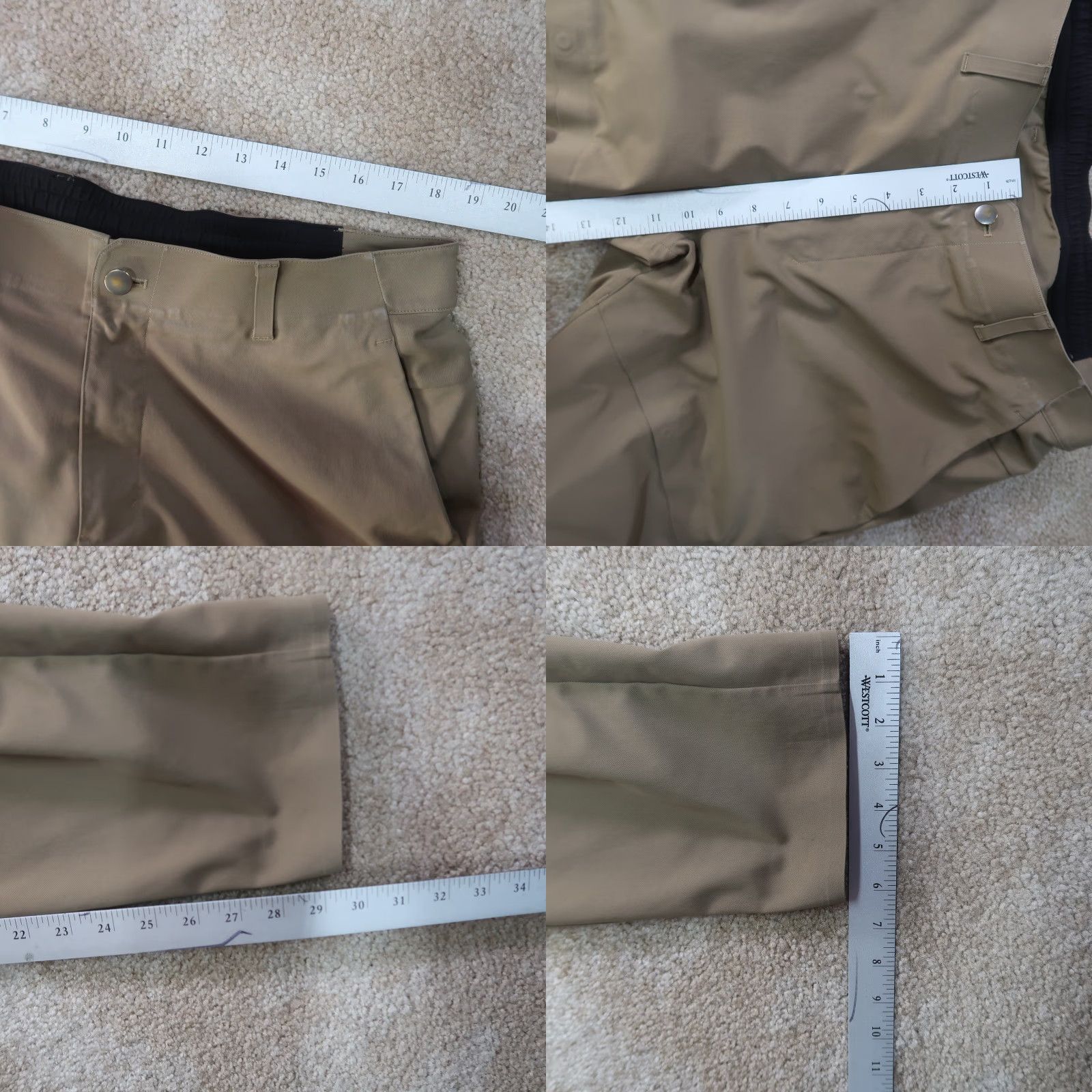Lululemon Lululemon Pants Mens 36x30 Beige Mile View Taper Cargo Pockets Size US 36 / EU 52 - 8 Thumbnail