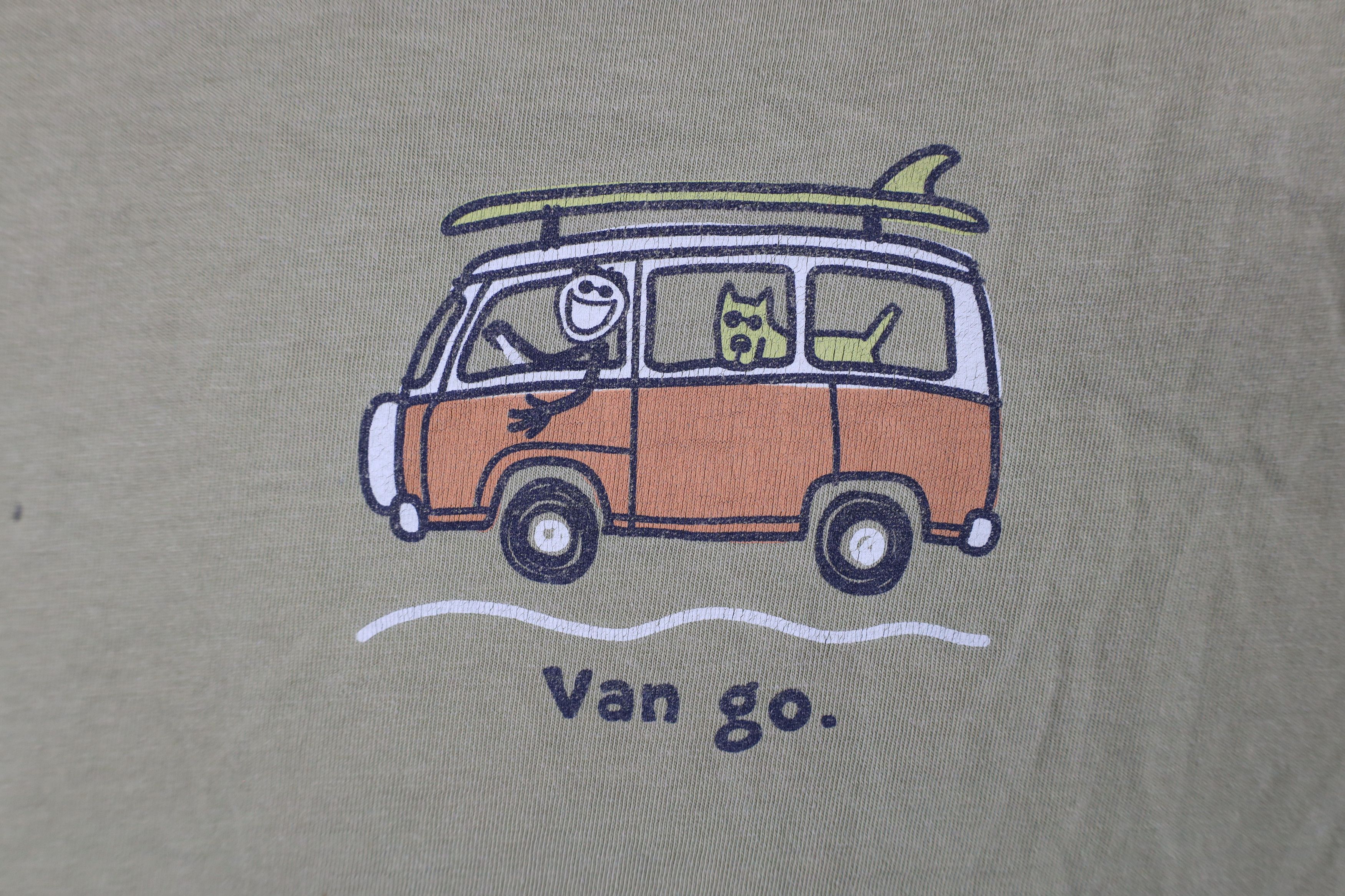 Life is Good × Vintage Vintage Life Is Good Spell Out Van Go Dog Surfing T-Shirt Size US XL / EU 56 / 4 - 4 Thumbnail