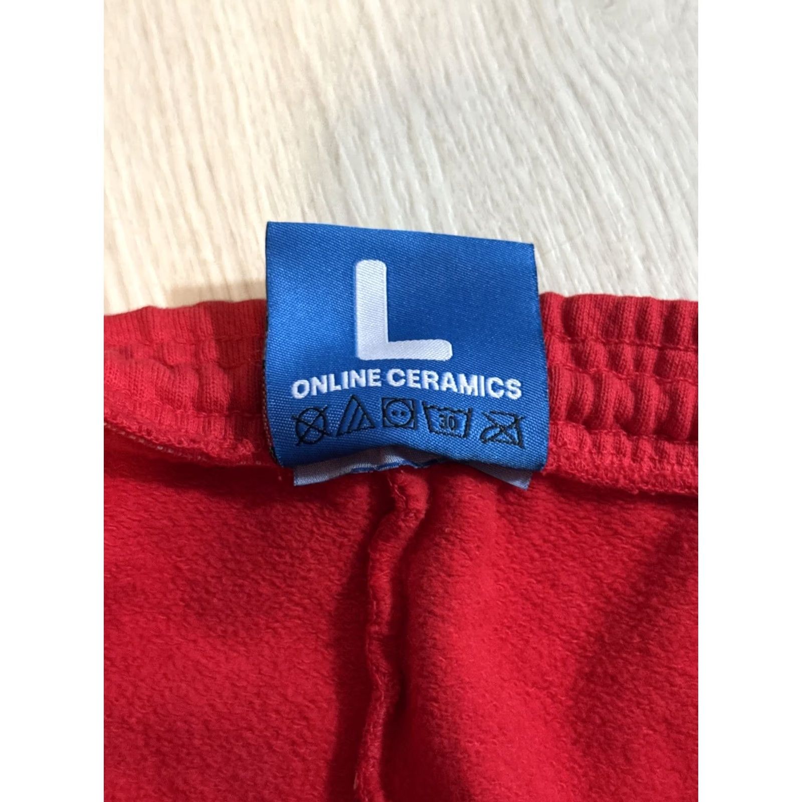 Online Ceramics Online Ceramics x A24 Sweatpants Large Haunted Wagon Ti West MaXXXine Pearl Mens Lounge Pants Red Graphic Print Size US 33 - 7 Thumbnail
