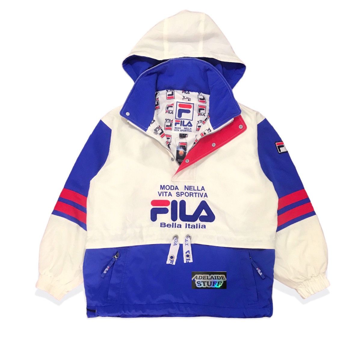 Fila × Vintage Fila 3Tone Half-Zip Jacket Size US S / EU 44-46 / 1 - 1 Thumbnail